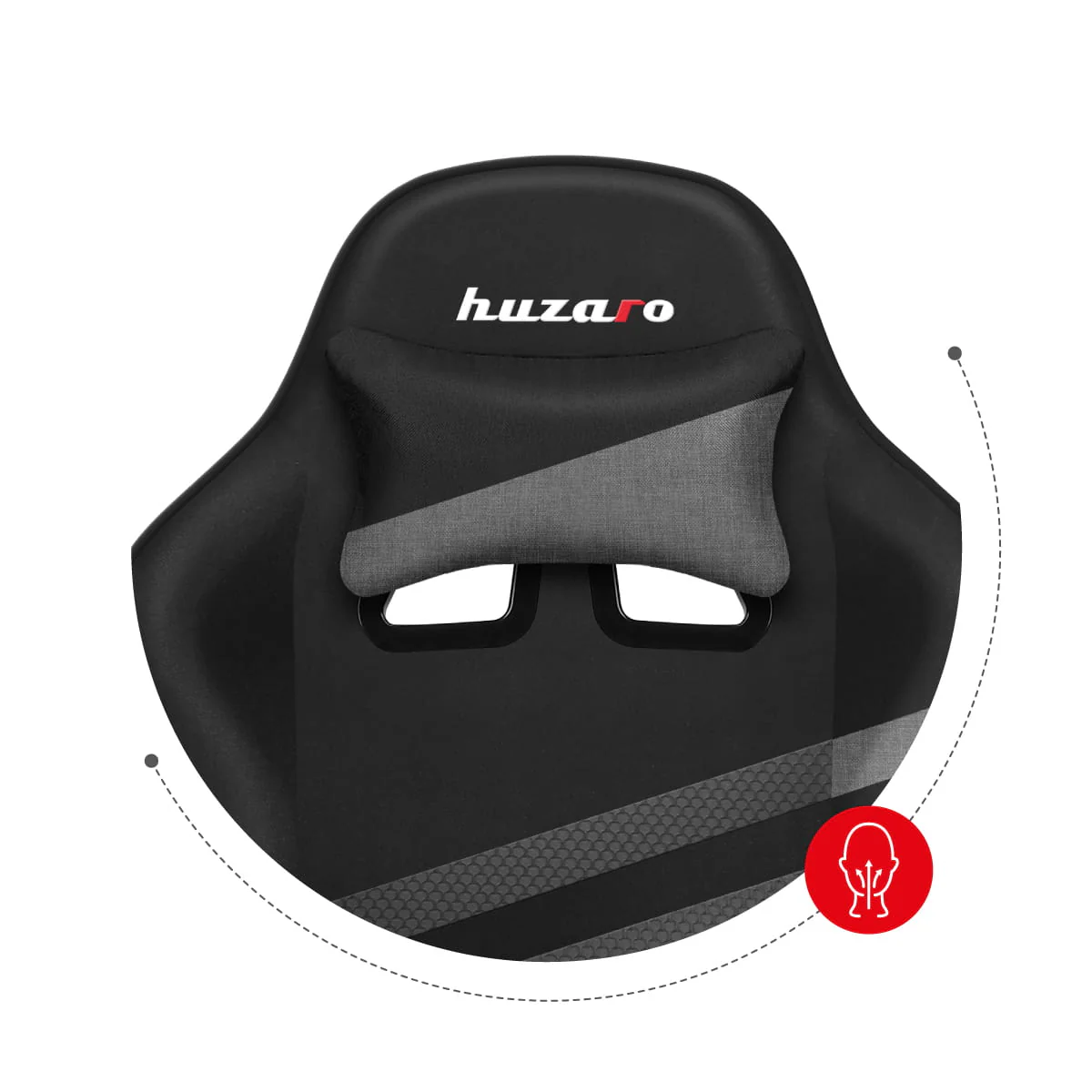 HUZARO FORCE 4.4 Grau Mesh Gaming-Stuhl - Image 15