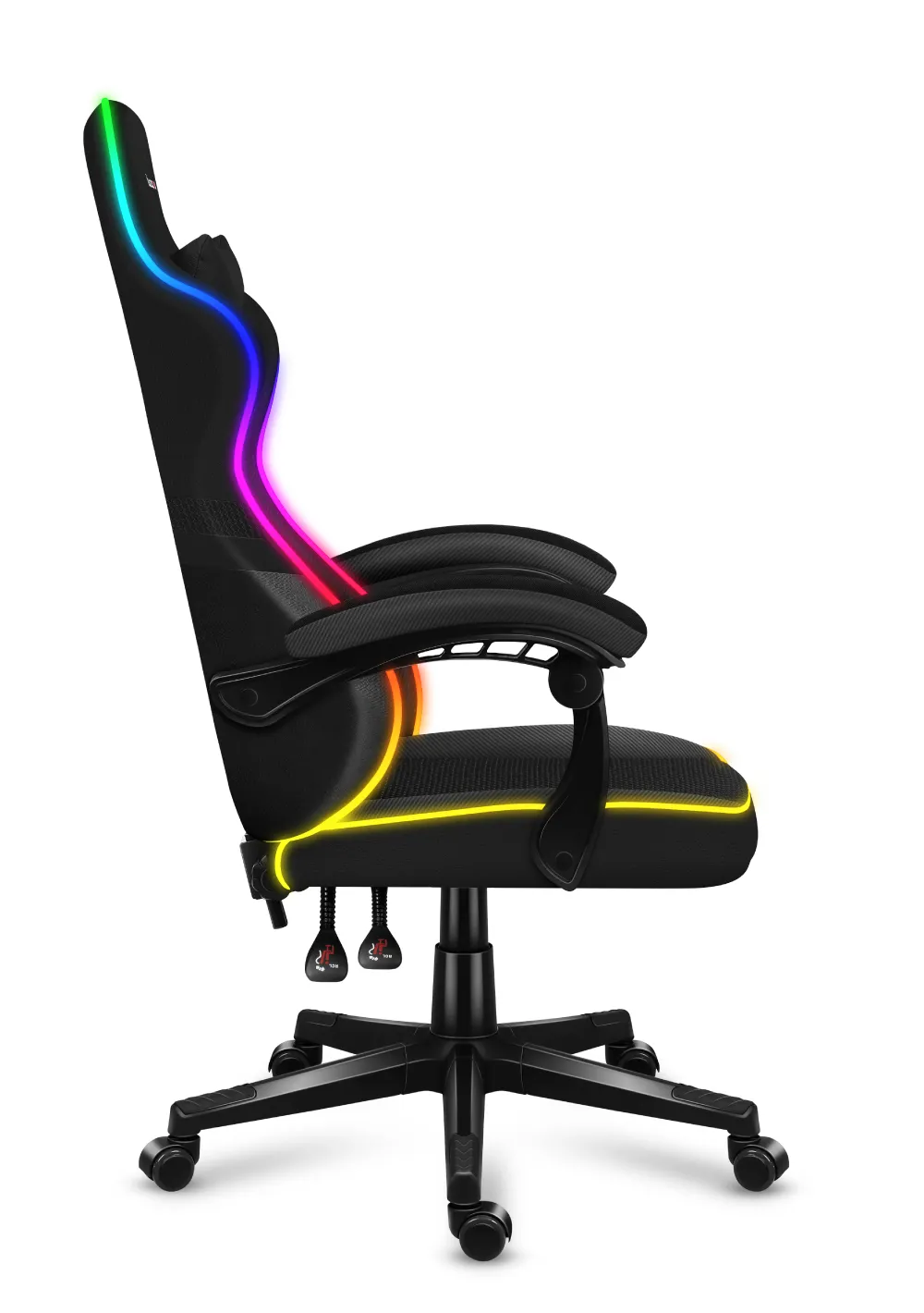 HUZARO FORCE 4.4 RGB LED Schwarz Mesh Gaming-Stuhl - Image 13
