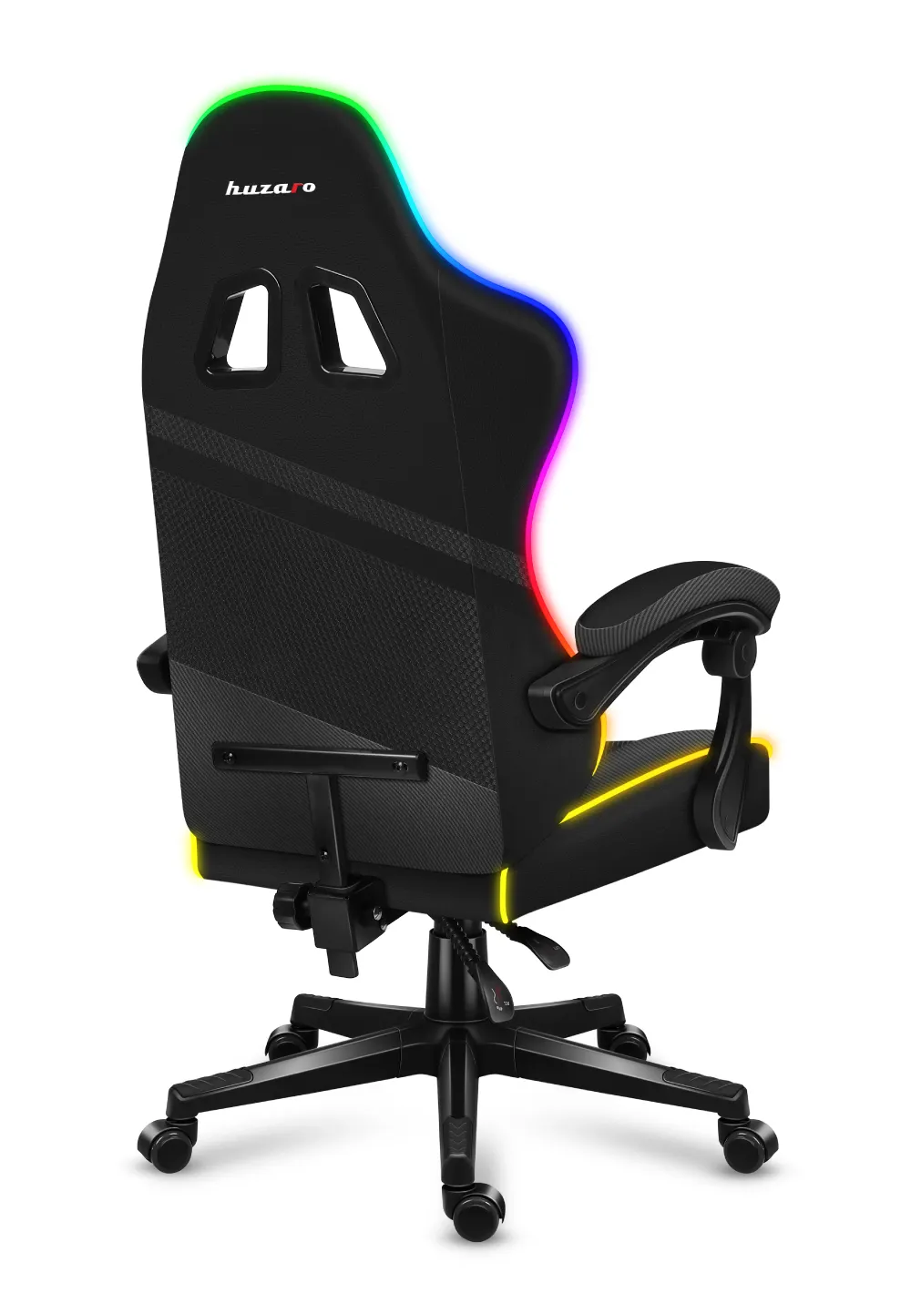 HUZARO FORCE 4.4 RGB LED Schwarz Mesh Gaming-Stuhl - Image 7