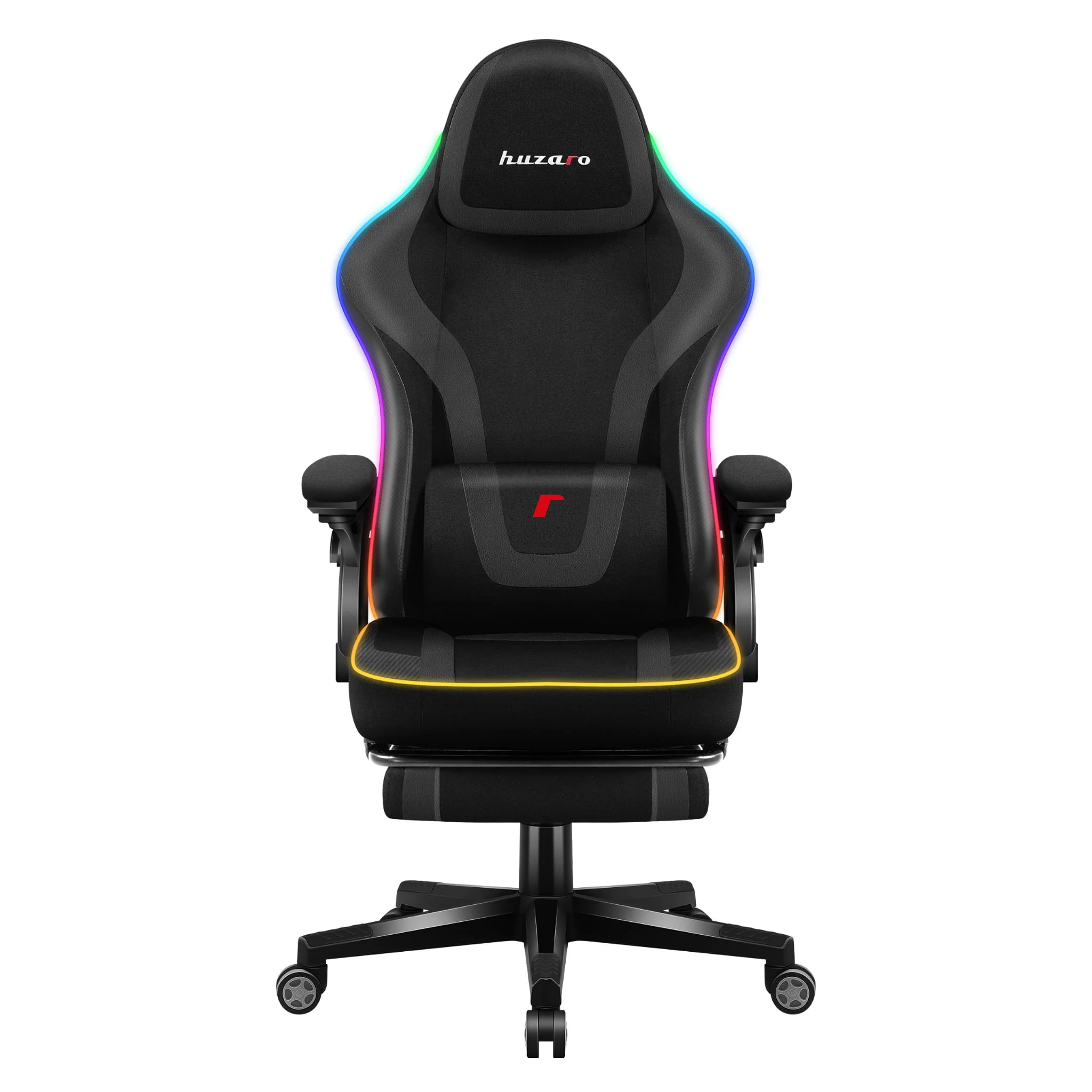 Huzaro Force 4.6 Schwarz Mesh RGB LED Smart Gaming-Stuhl - Image 5