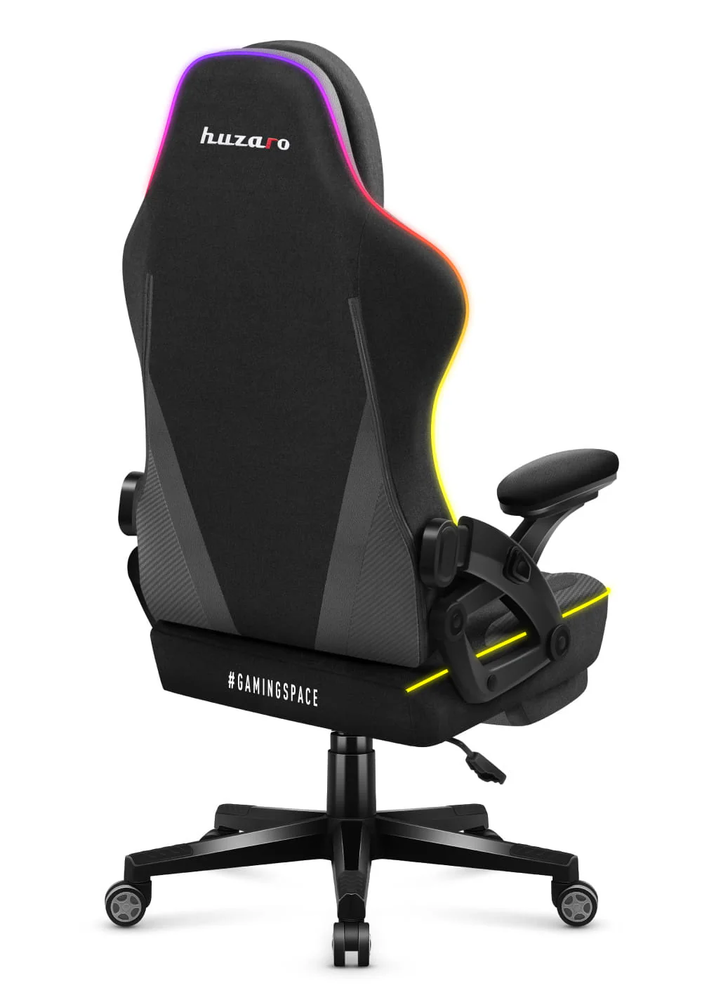 Huzaro Force 4.6 Schwarz Mesh RGB LED Smart Gaming-Stuhl - Image 7