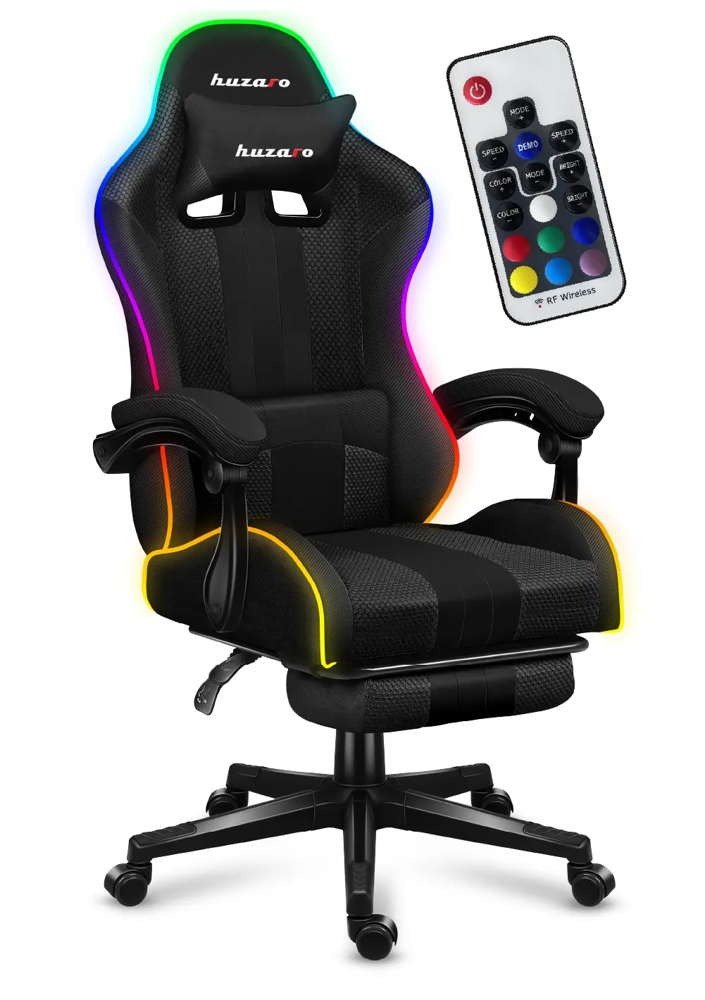 HUZARO Force 4.7 RGB LED Mesh Gaming-Stuhl - Image 11
