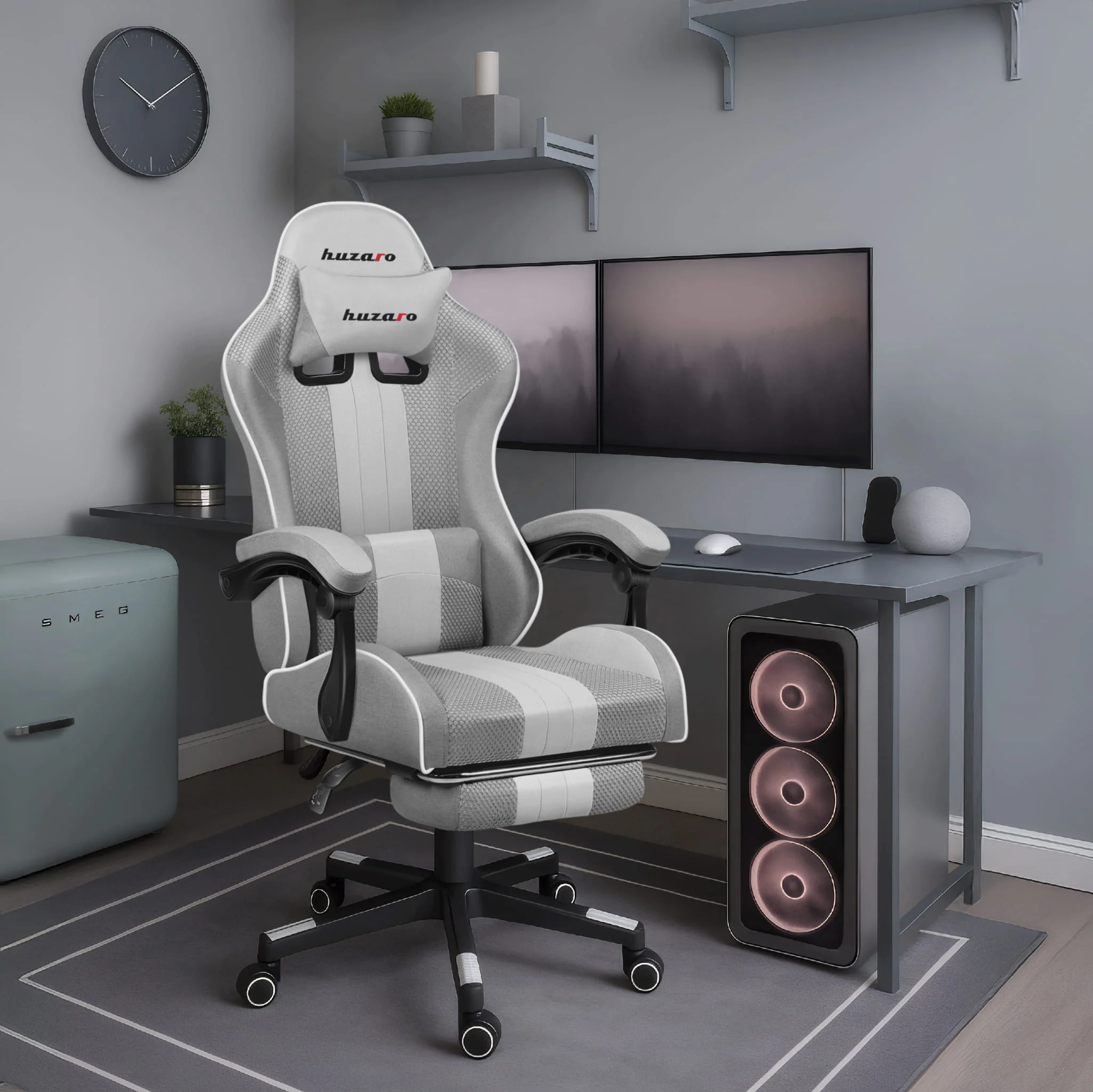 HUZARO Force 4.7 Weiß Mesh Gaming-Stuhl - Image 3