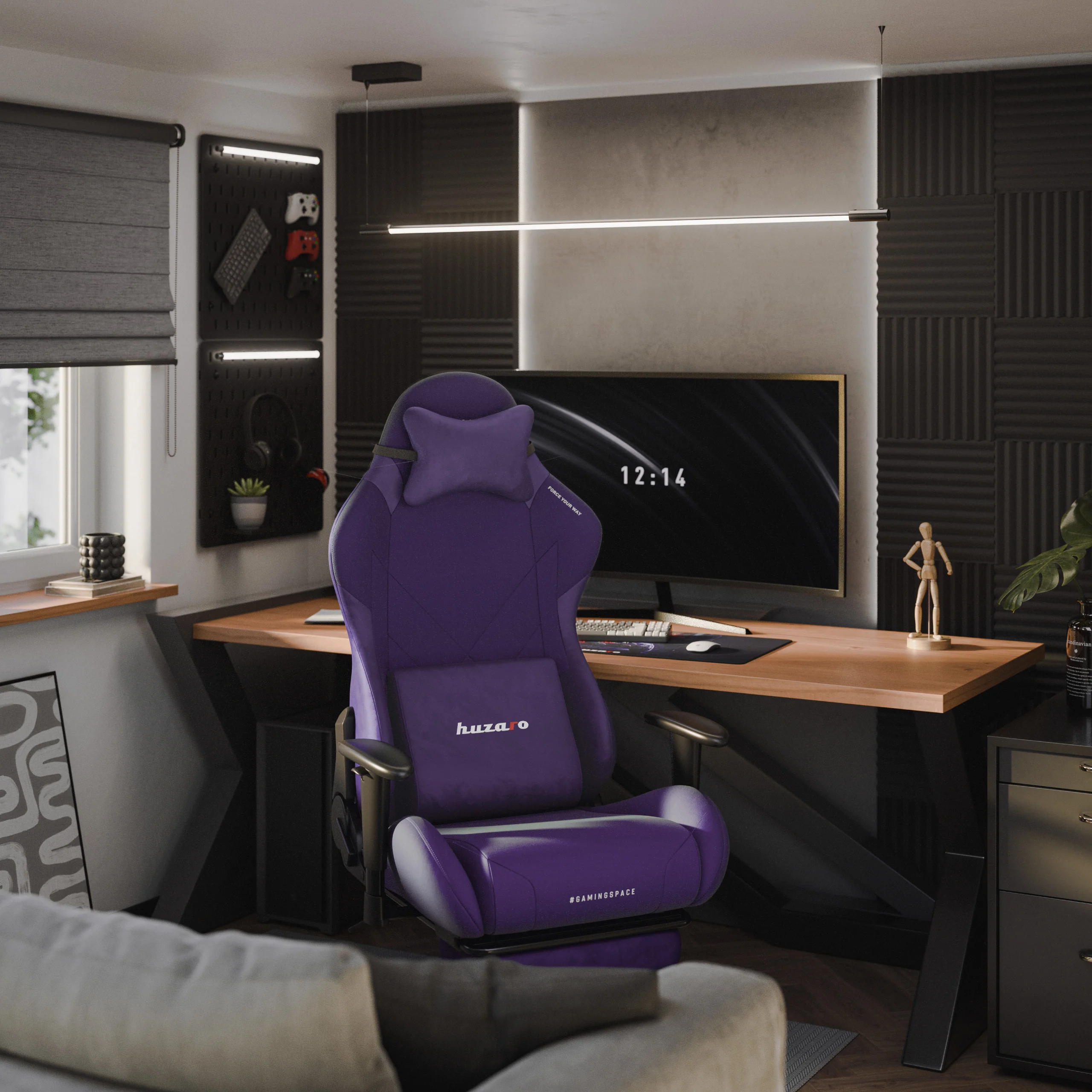 Huzaro Force 5.7 Lila Gaming-Stuhl - Image 3