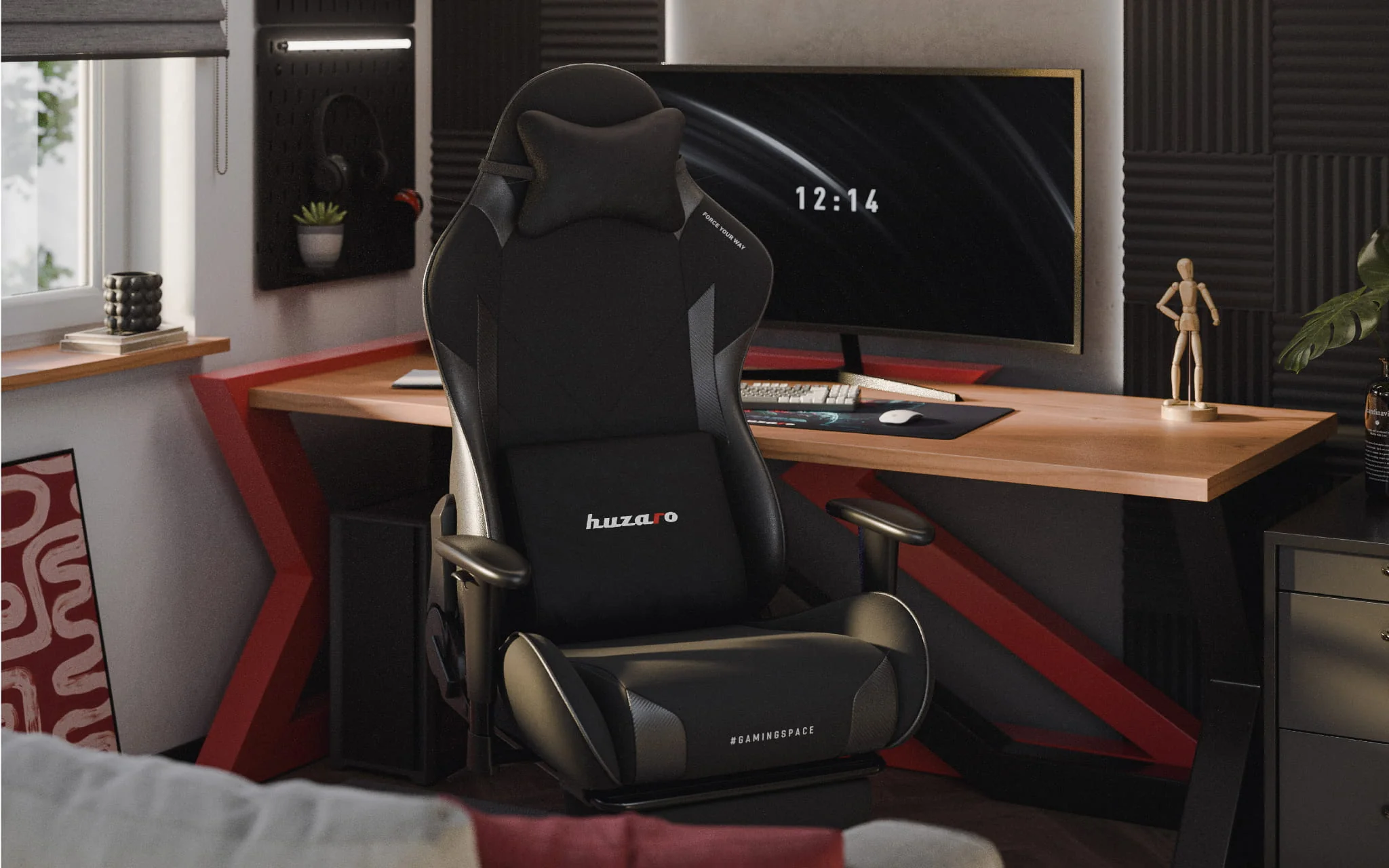 Huzaro Force 5.7 Schwarzer Gaming-Stuhl - Image 9