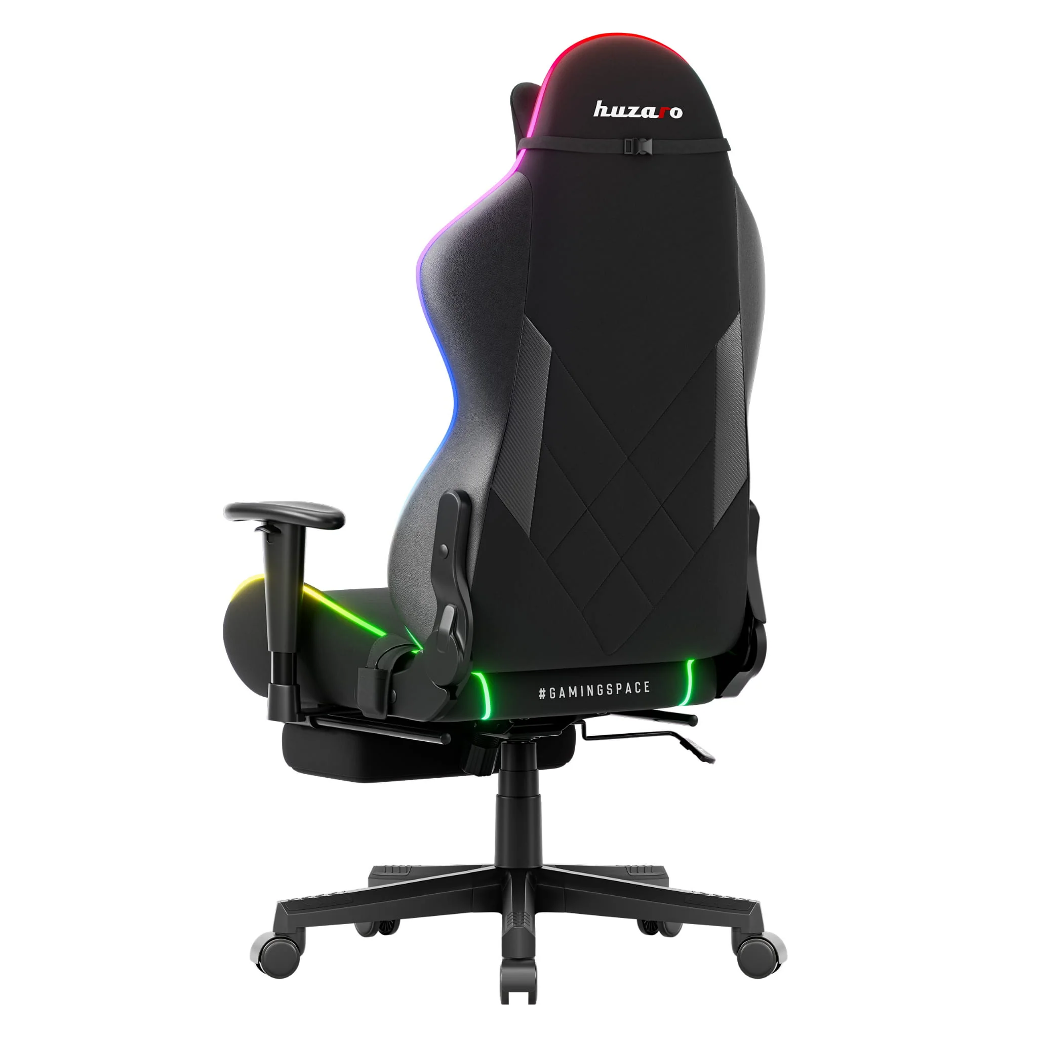 Huzaro Force 5.7 Schwarzer RGB-LED Gaming-Stuhl - Image 9