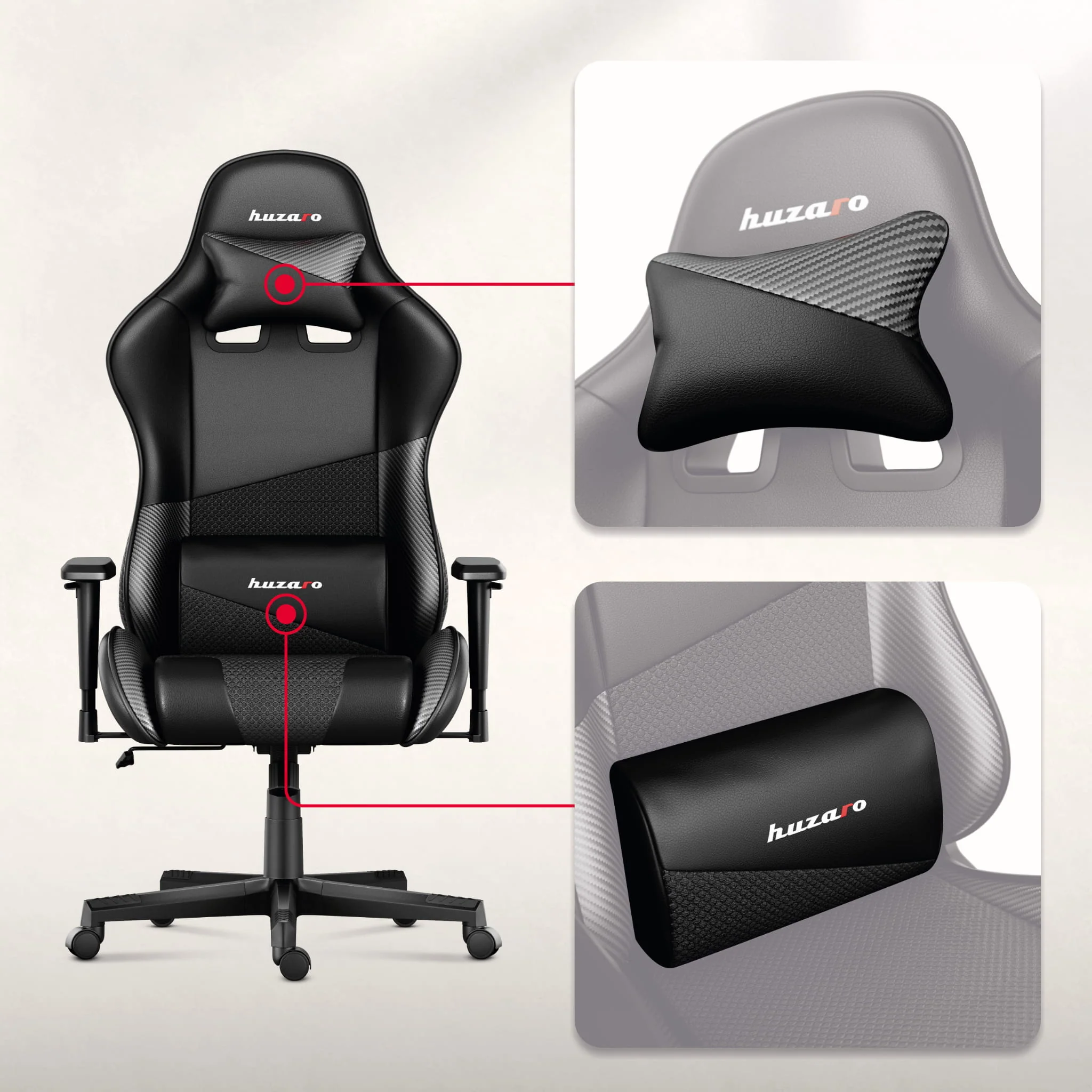 HUZARO FORCE 6.2 Carbon Gaming-Stuhl - Image 3
