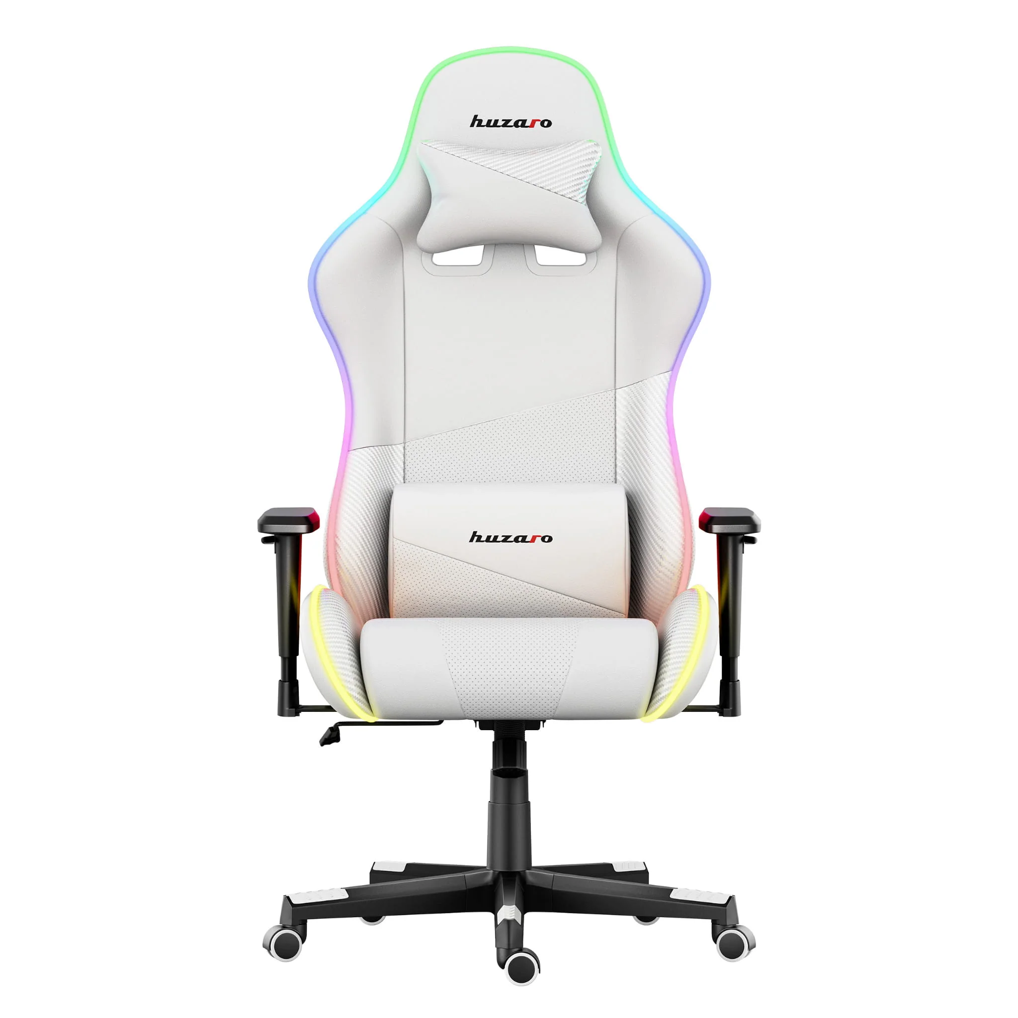 HUZARO FORCE 6.2 Weiß RGB LED Gaming-Stuhl - Image 2