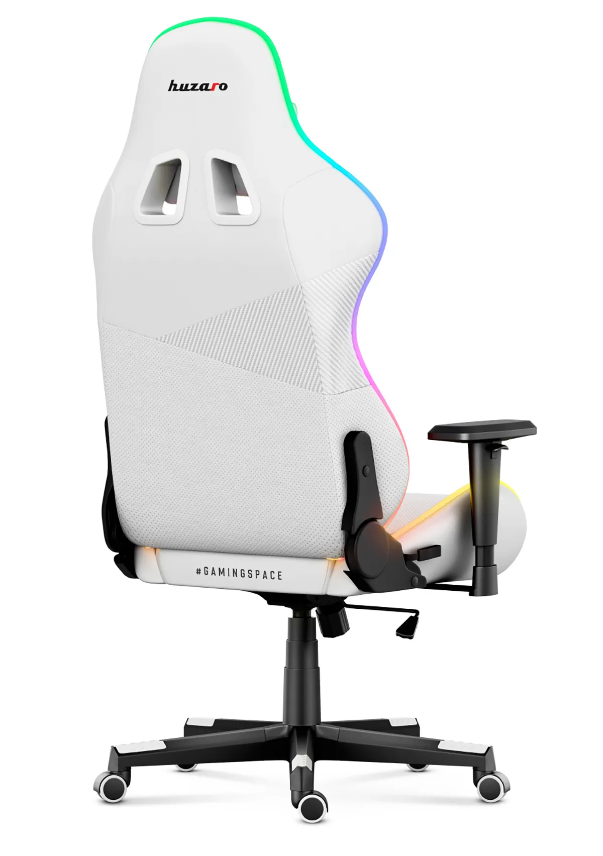 HUZARO FORCE 6.2 Weiß RGB LED Gaming-Stuhl - Image 4