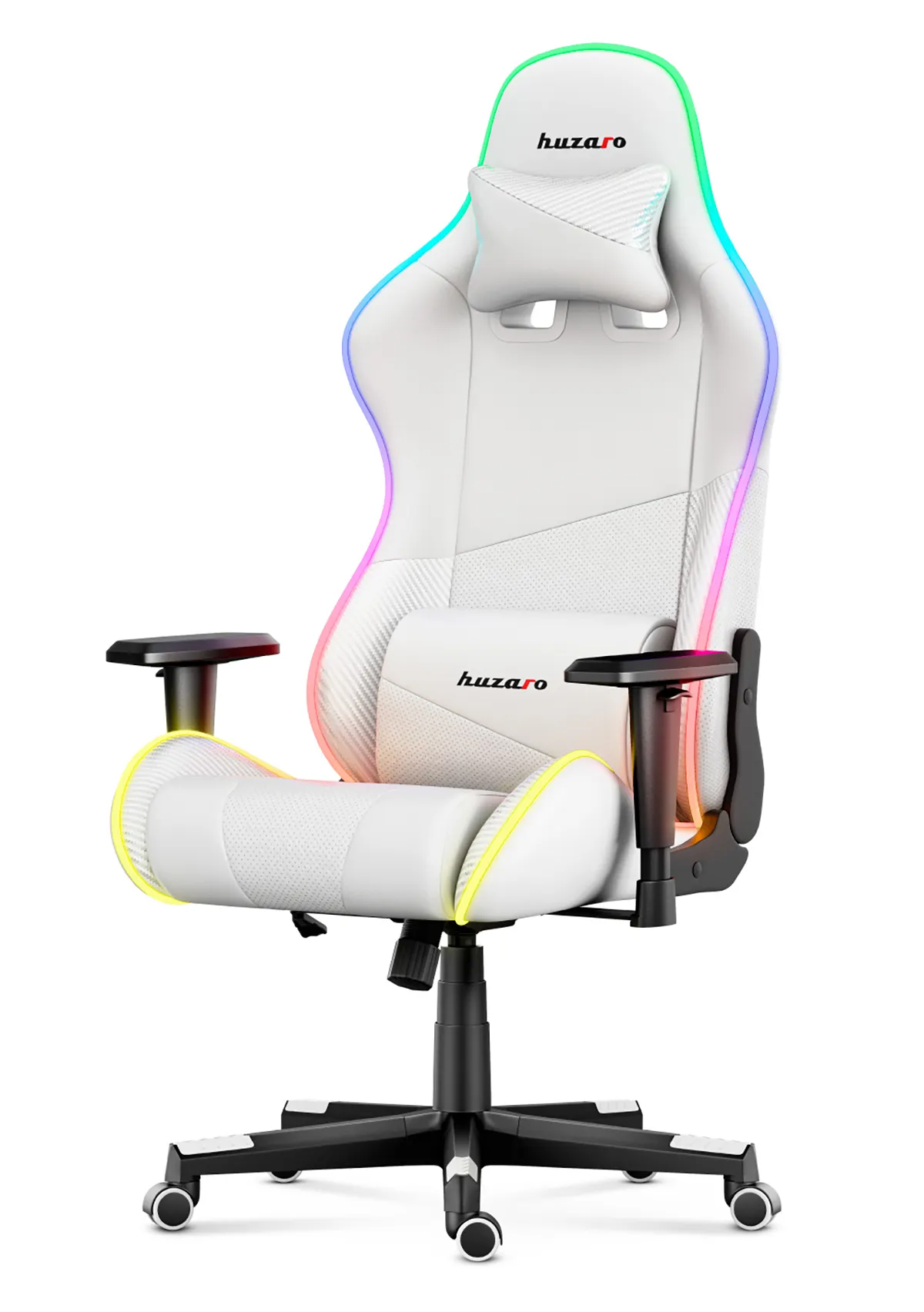 HUZARO FORCE 6.2 Weiß RGB LED Gaming-Stuhl - Image 8