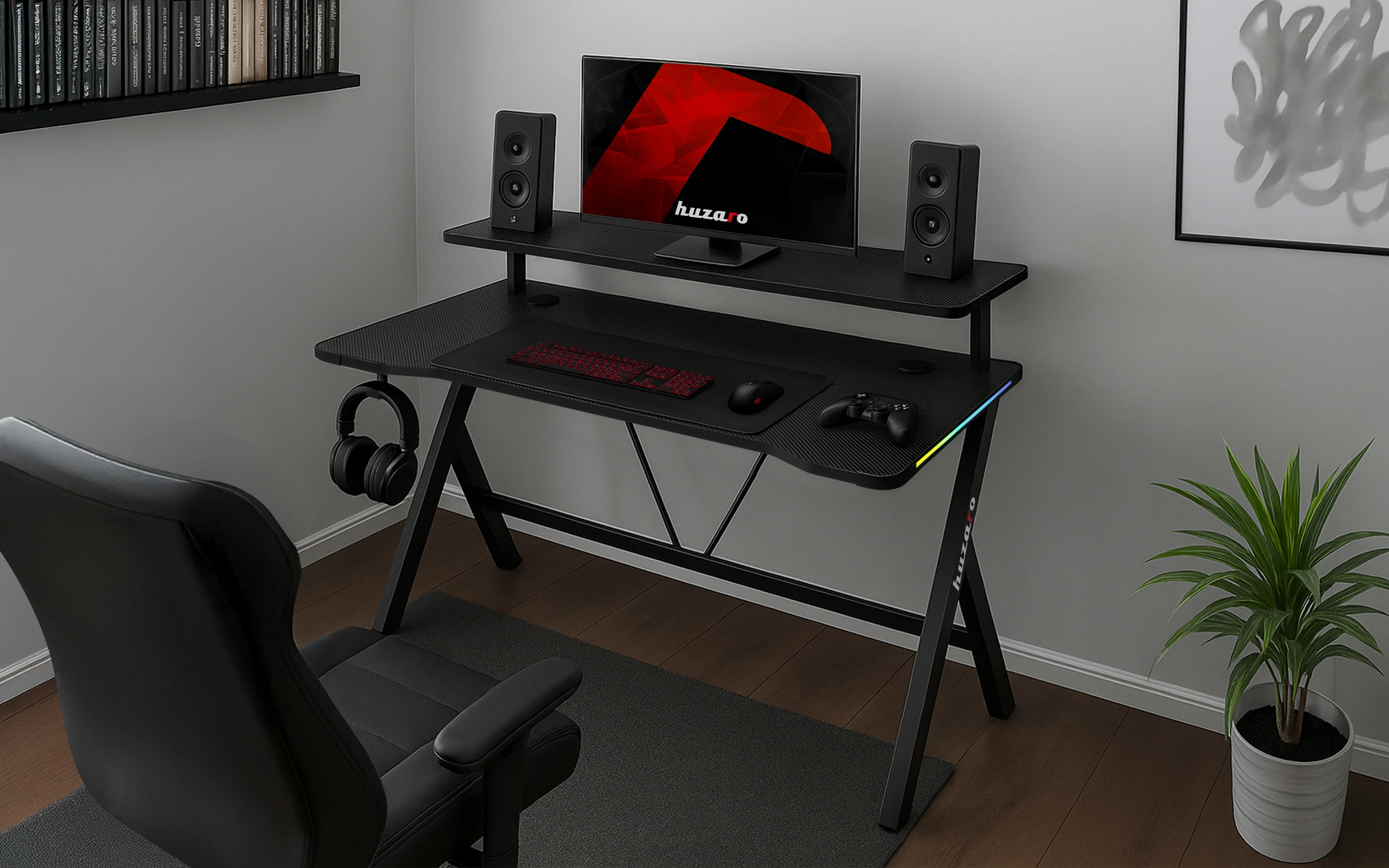 Huzaro Hero 1.9 RGB LED Gaming-Schreibtisch 120 cm - Image 21