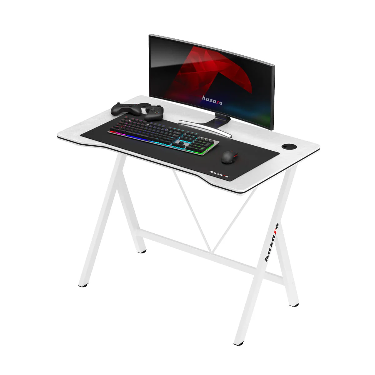 Huzaro Hero 1.4 Weißer Gaming-Schreibtisch - Image 11