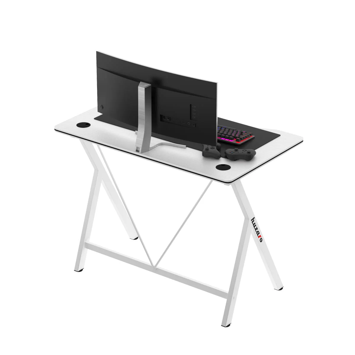 Huzaro Hero 1.4 Weißer Gaming-Schreibtisch - Image 7