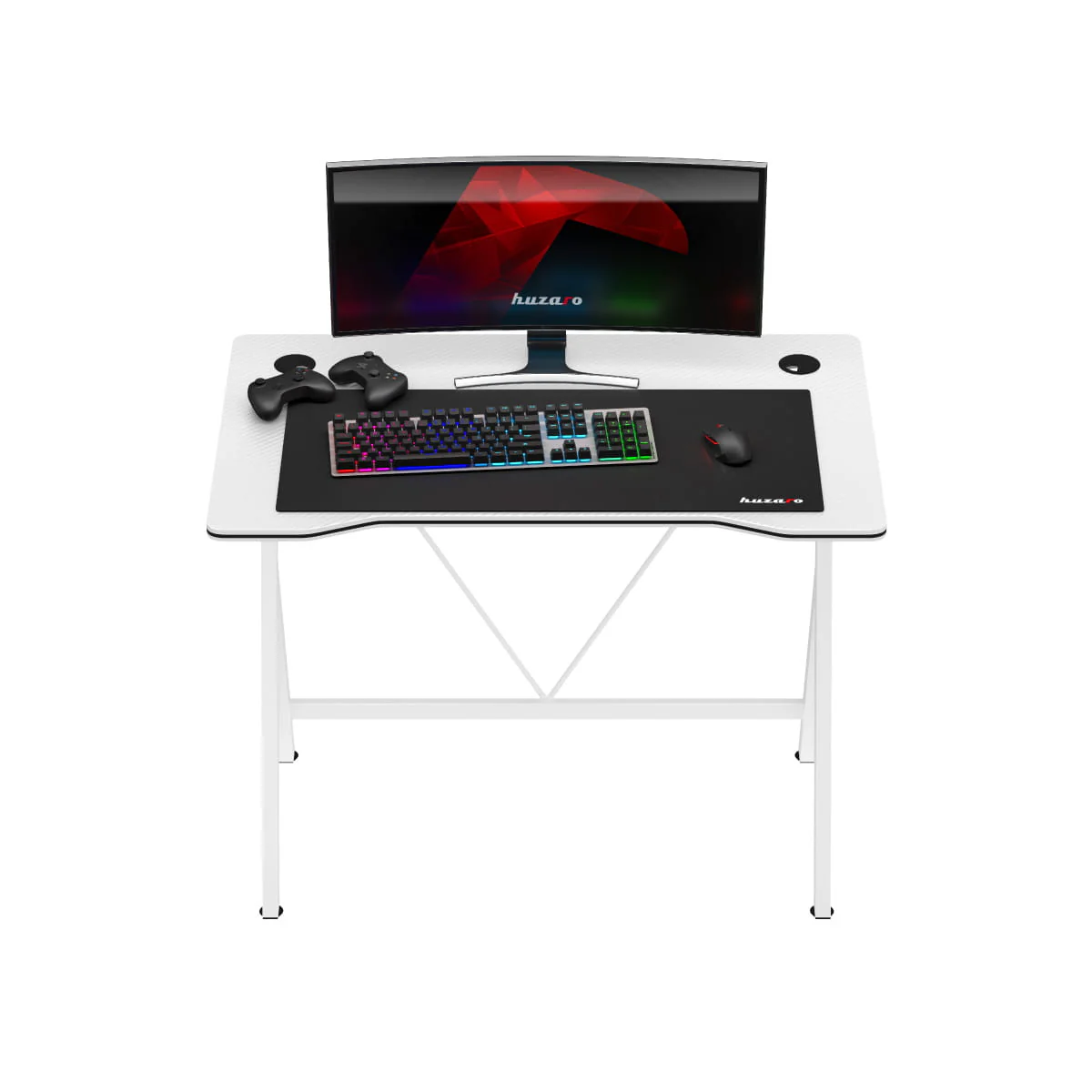 Huzaro Hero 1.4 Weißer Gaming-Schreibtisch - Image 9