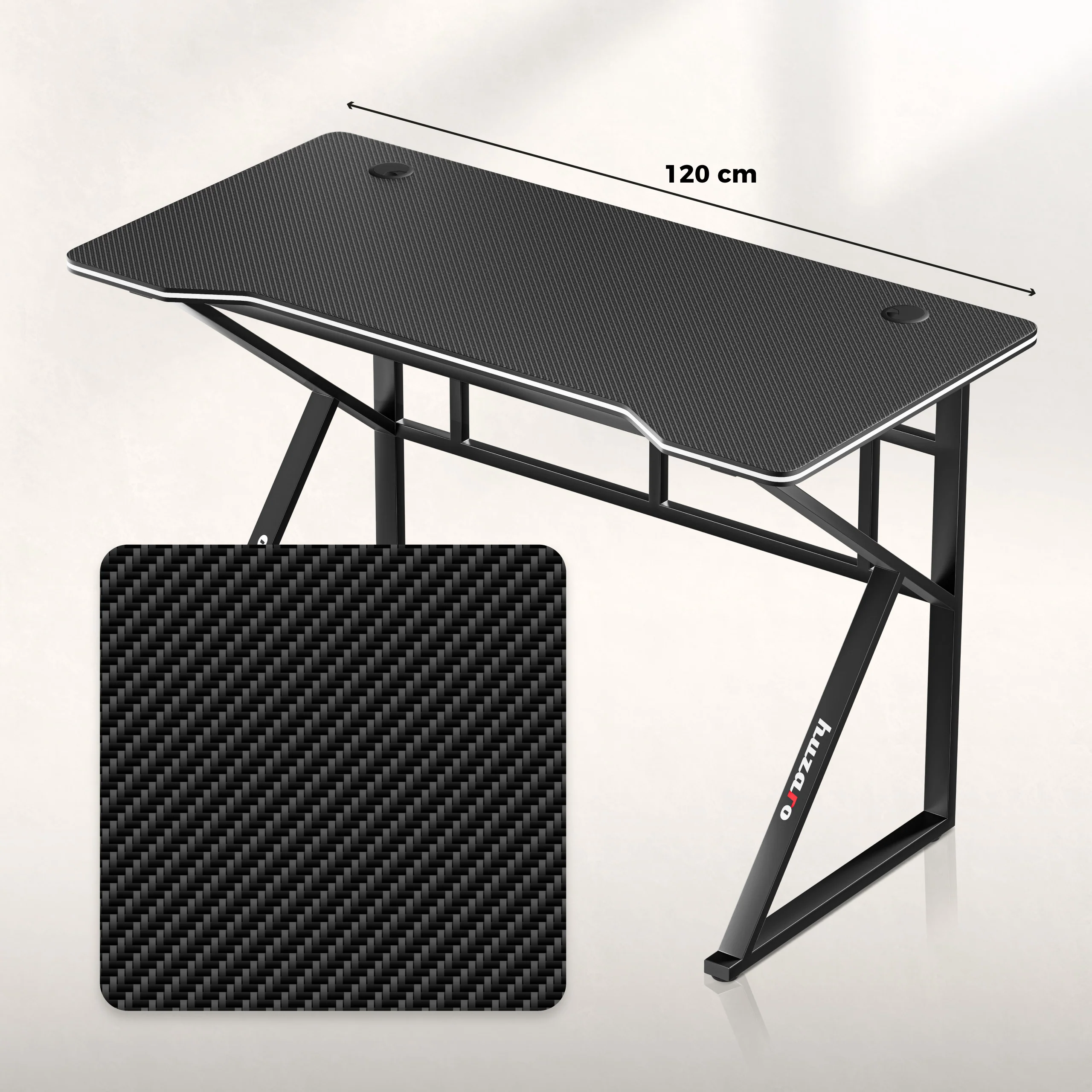 Huzaro Hero 1.6 Gaming-Schreibtisch Schwarz - Image 6