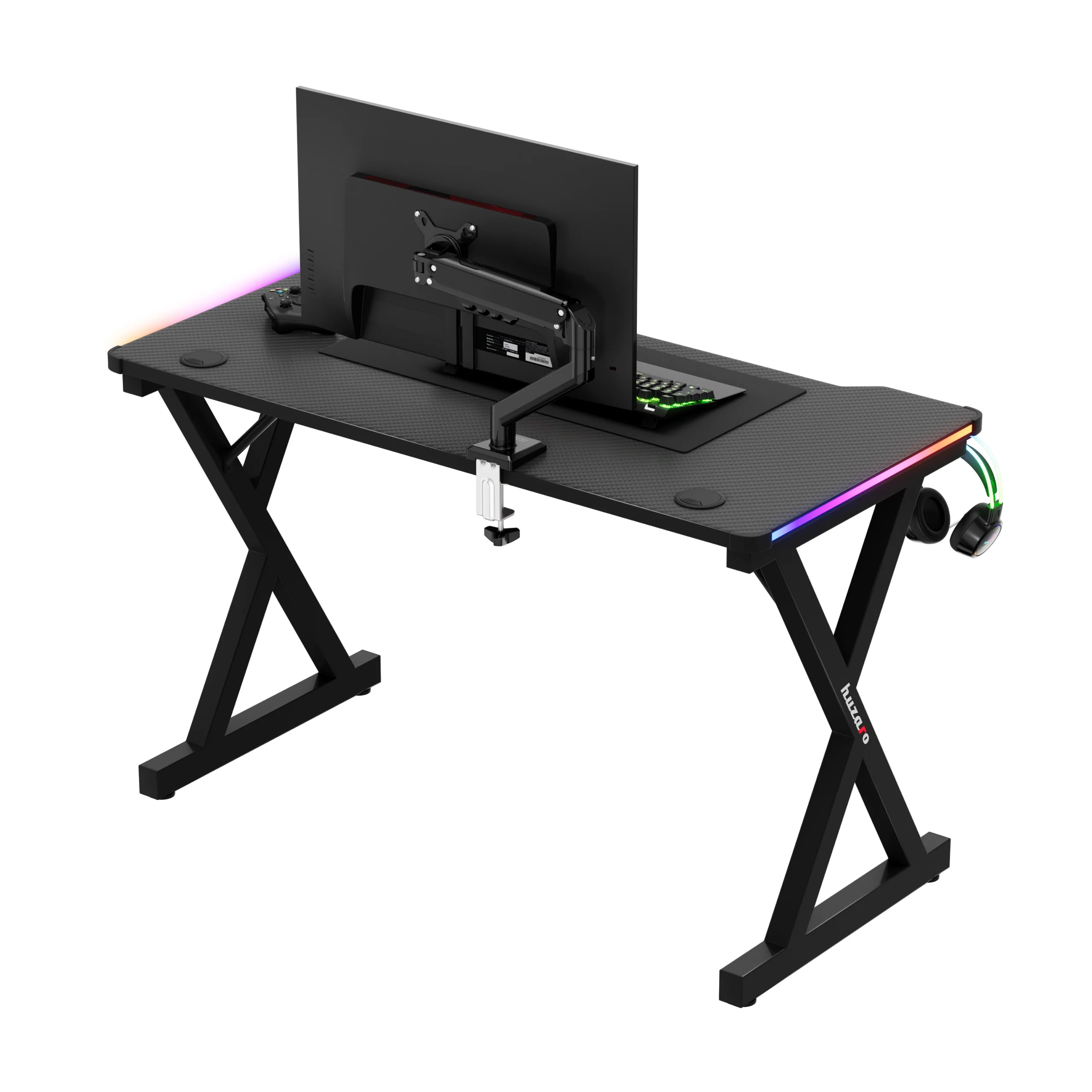 Huzaro Hero 2.3 RGB Gaming-Schreibtisch LED 120 cm - Image 6