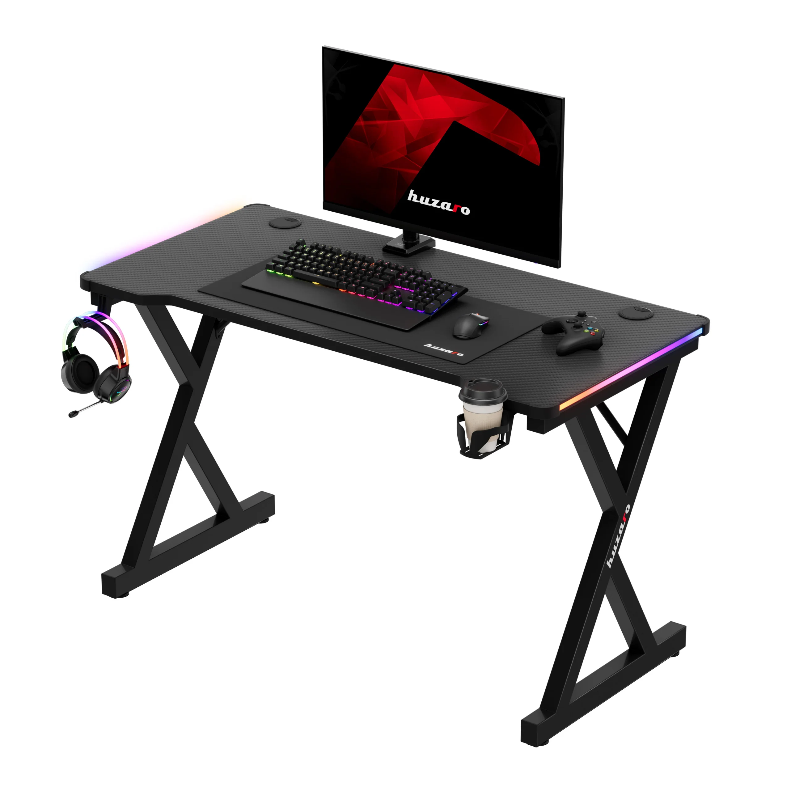 Huzaro Hero 2.3 RGB Gaming-Schreibtisch LED 120 cm - Image 8