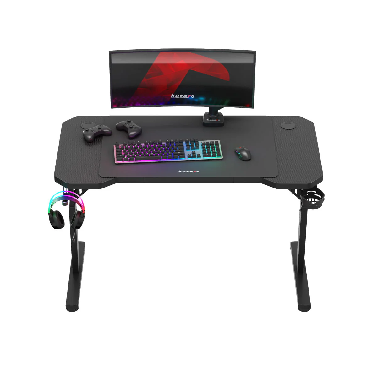HUZARO Hero 2.6 Gaming-Tisch Schwarz - Image 11
