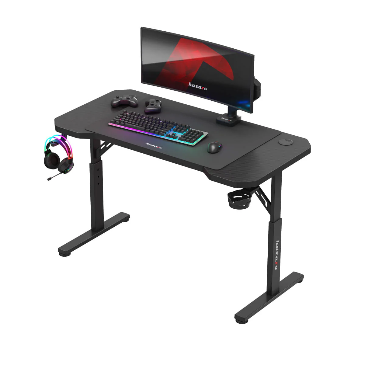 HUZARO Hero 2.6 Gaming-Tisch Schwarz - Image 9