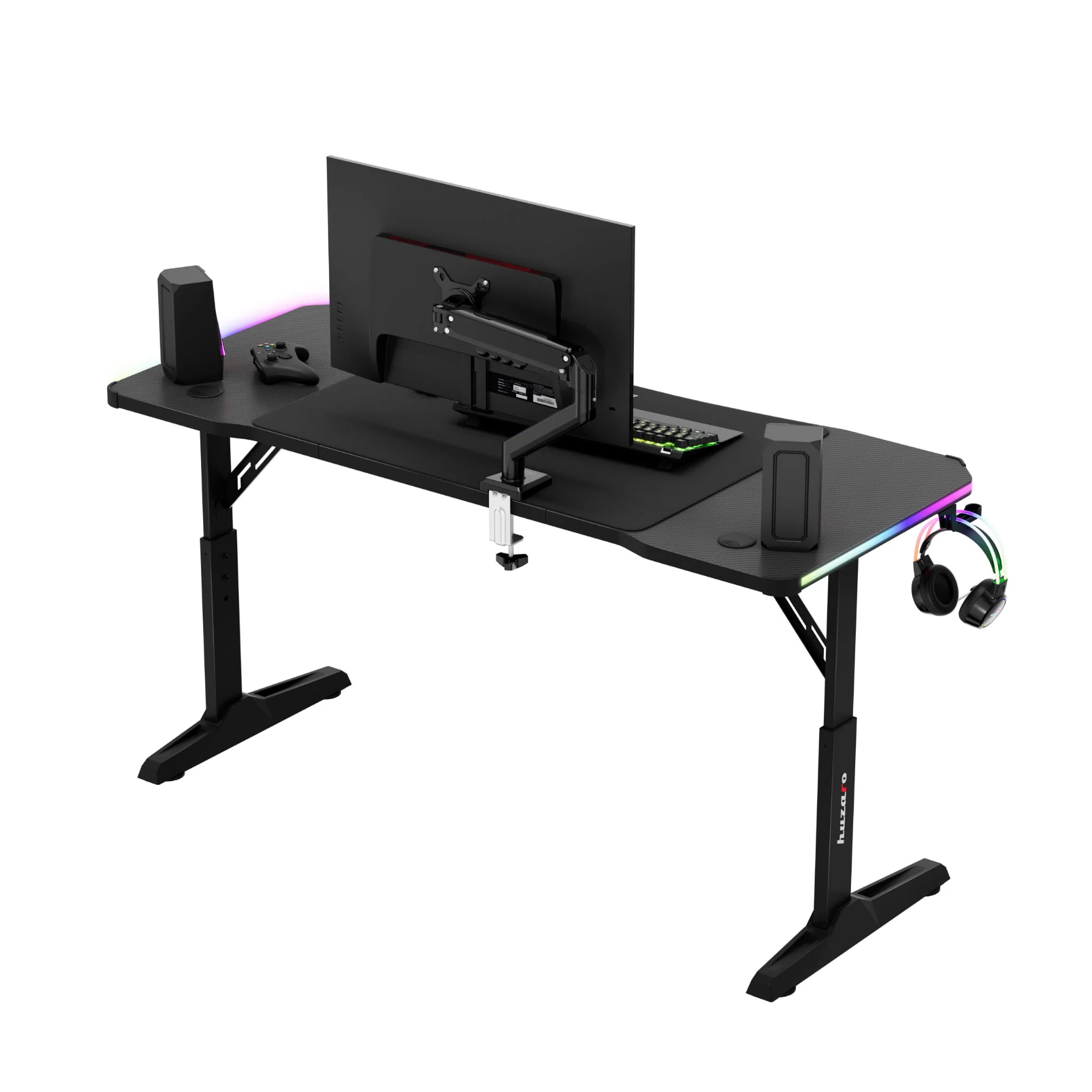 Huzaro Hero 3.6 Schwarzer Gaming-Schreibtisch 140 cm - Image 7