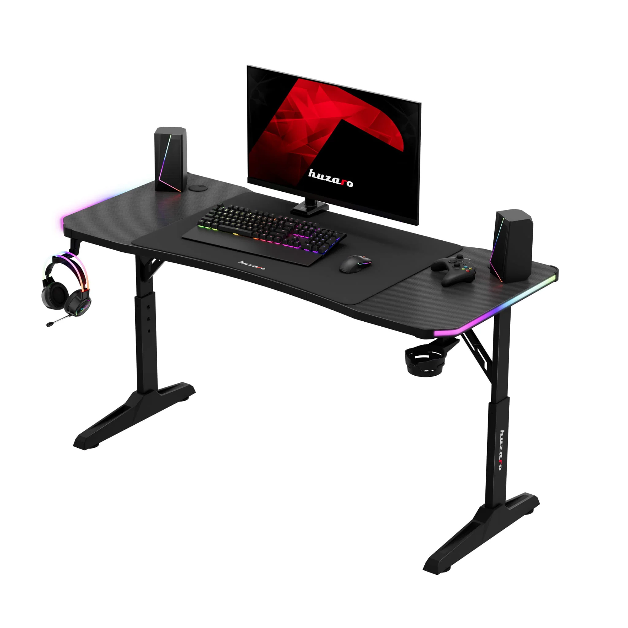 Huzaro Hero 3.6 Schwarzer Gaming-Schreibtisch 140 cm - Image 9