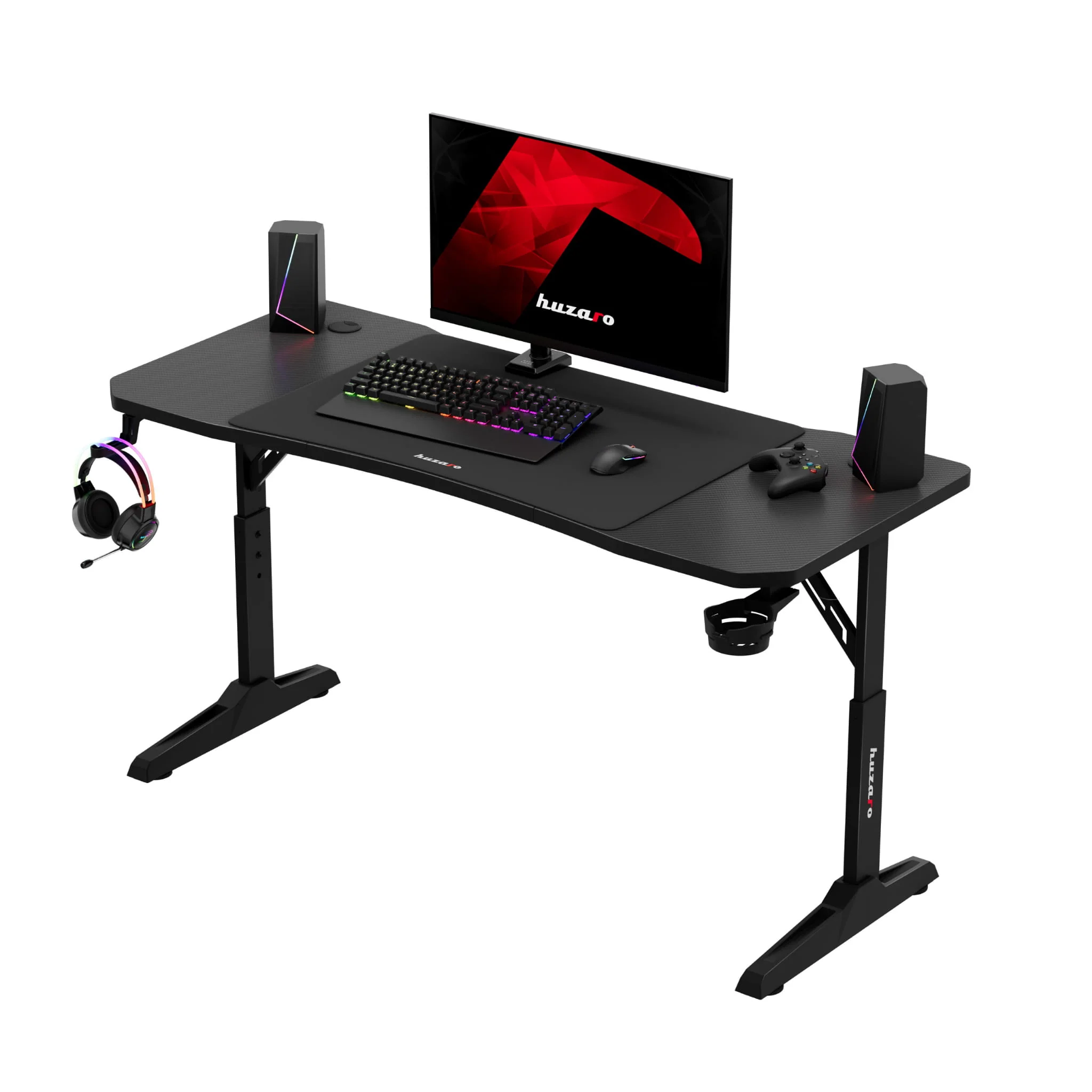 Huzaro Hero 3.6 Schwarzer Gaming-Schreibtisch 140 cm - Image 9
