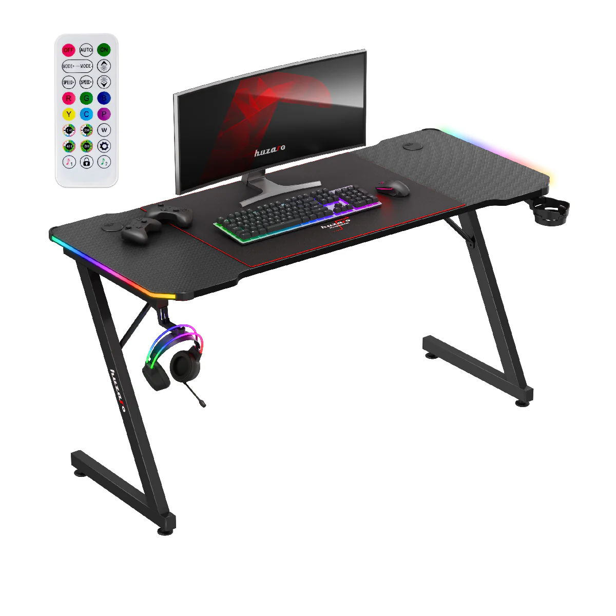 Huzaro Hero 3.3 Gaming-Schreibtisch RGB LED