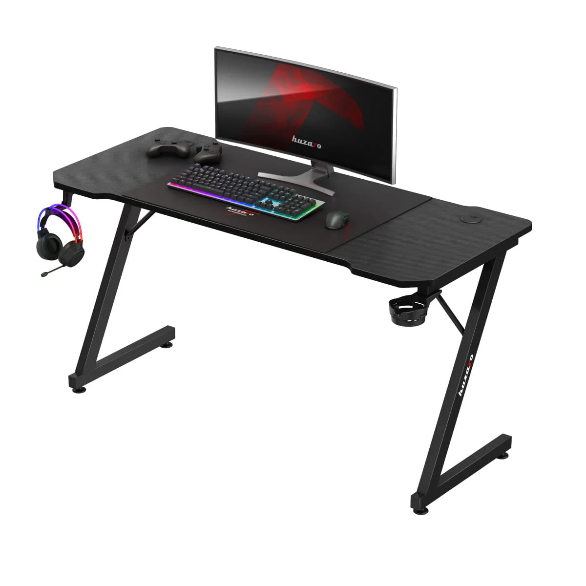 Huzaro Hero 3.3 Schwarzer Gaming-Schreibtisch - Image 12