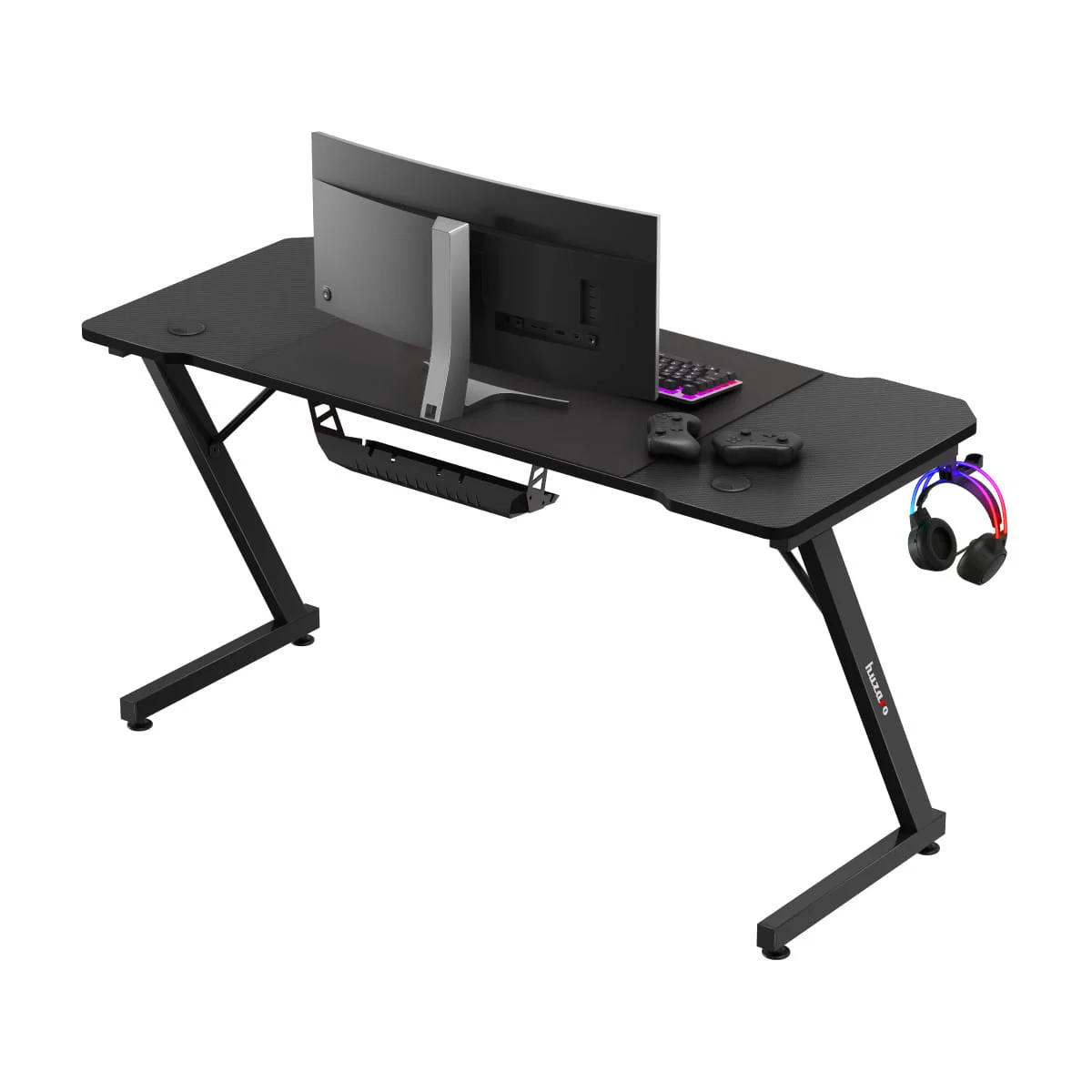 Huzaro Hero 3.3 Schwarzer Gaming-Schreibtisch - Image 9