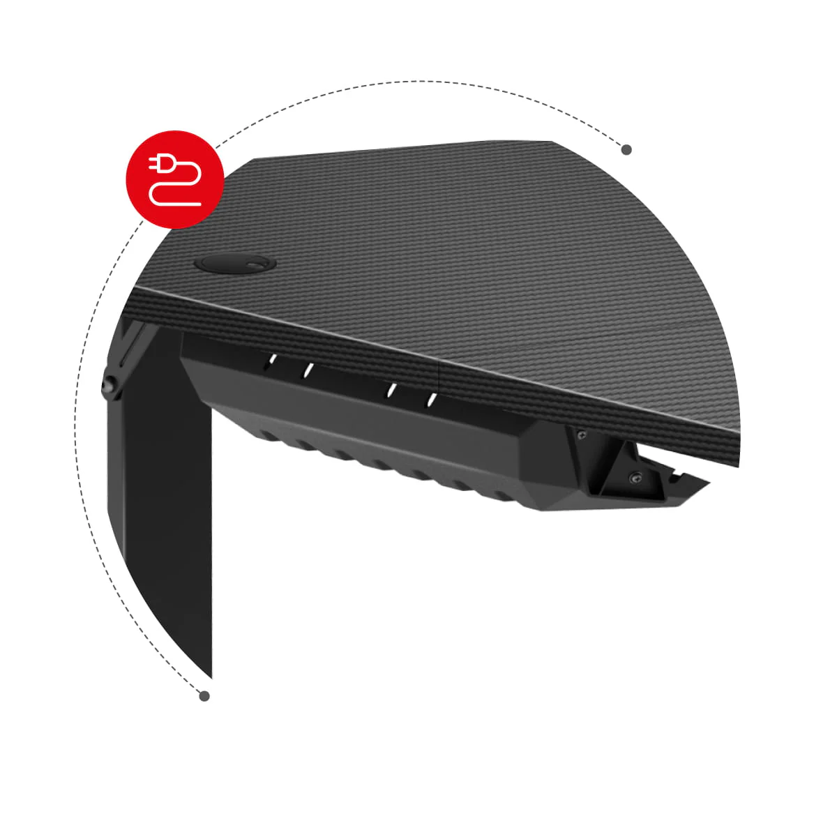 Huzaro Hero 4.7 Gaming-Schreibtisch Schwarz - Image 10