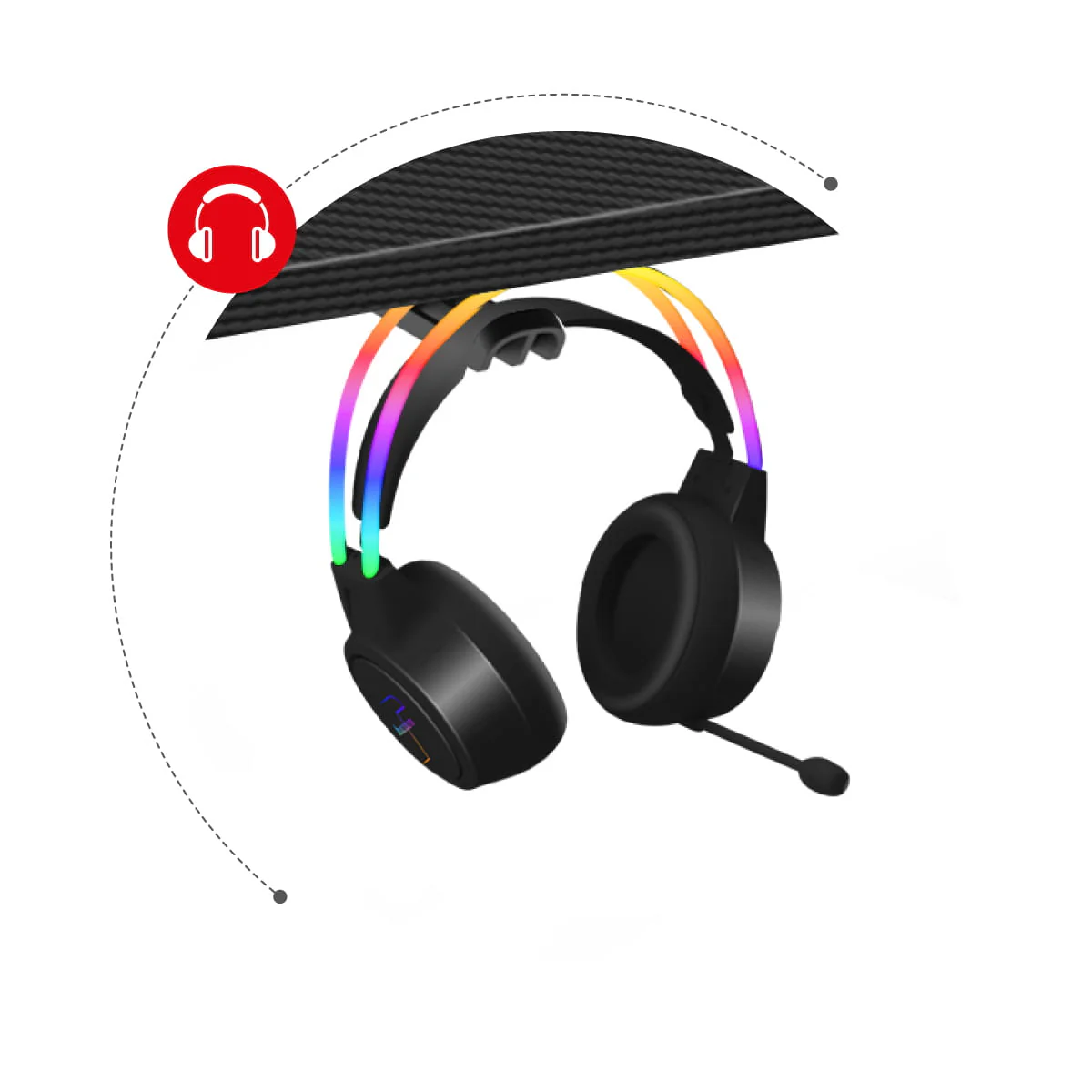 Huzaro Hero 4.7 Gaming-Schreibtisch Schwarz - Image 16