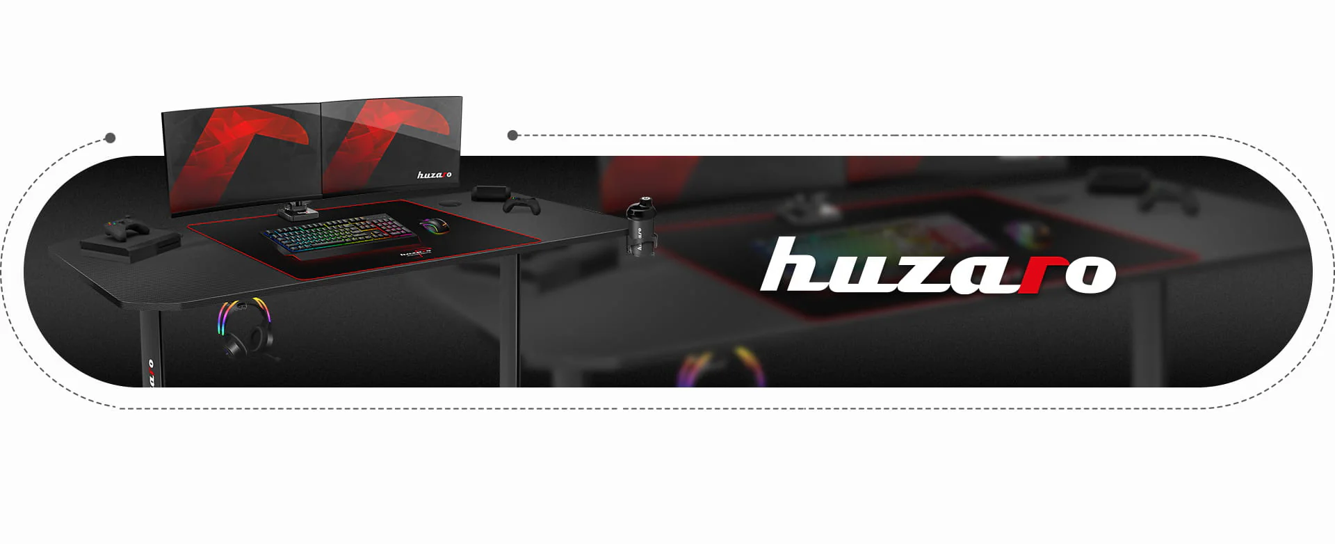 Huzaro Hero 4.7 Gaming-Schreibtisch Schwarz - Image 21