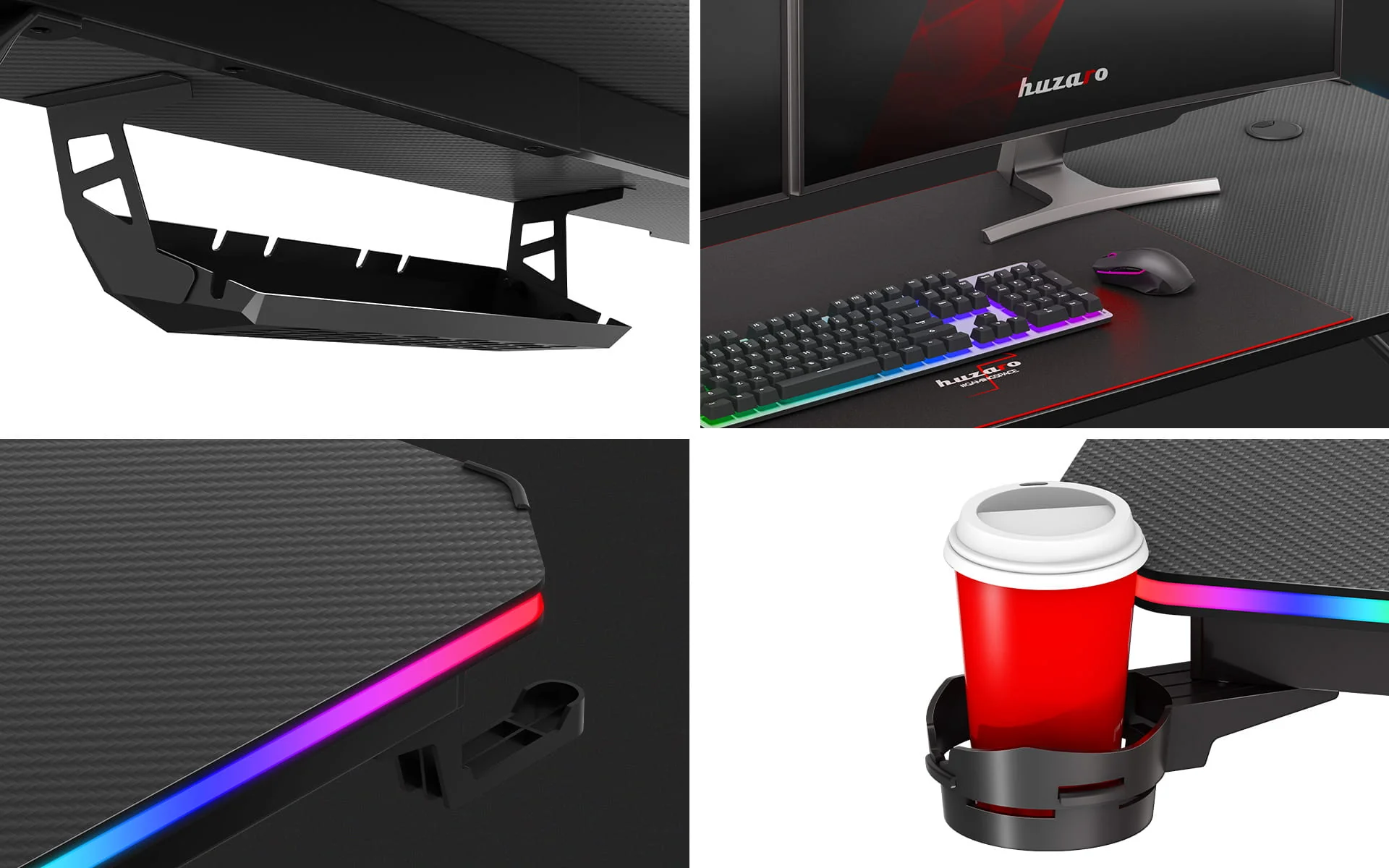 Huzaro Hero 4.8 Gaming-Schreibtisch RGB LED - Image 18