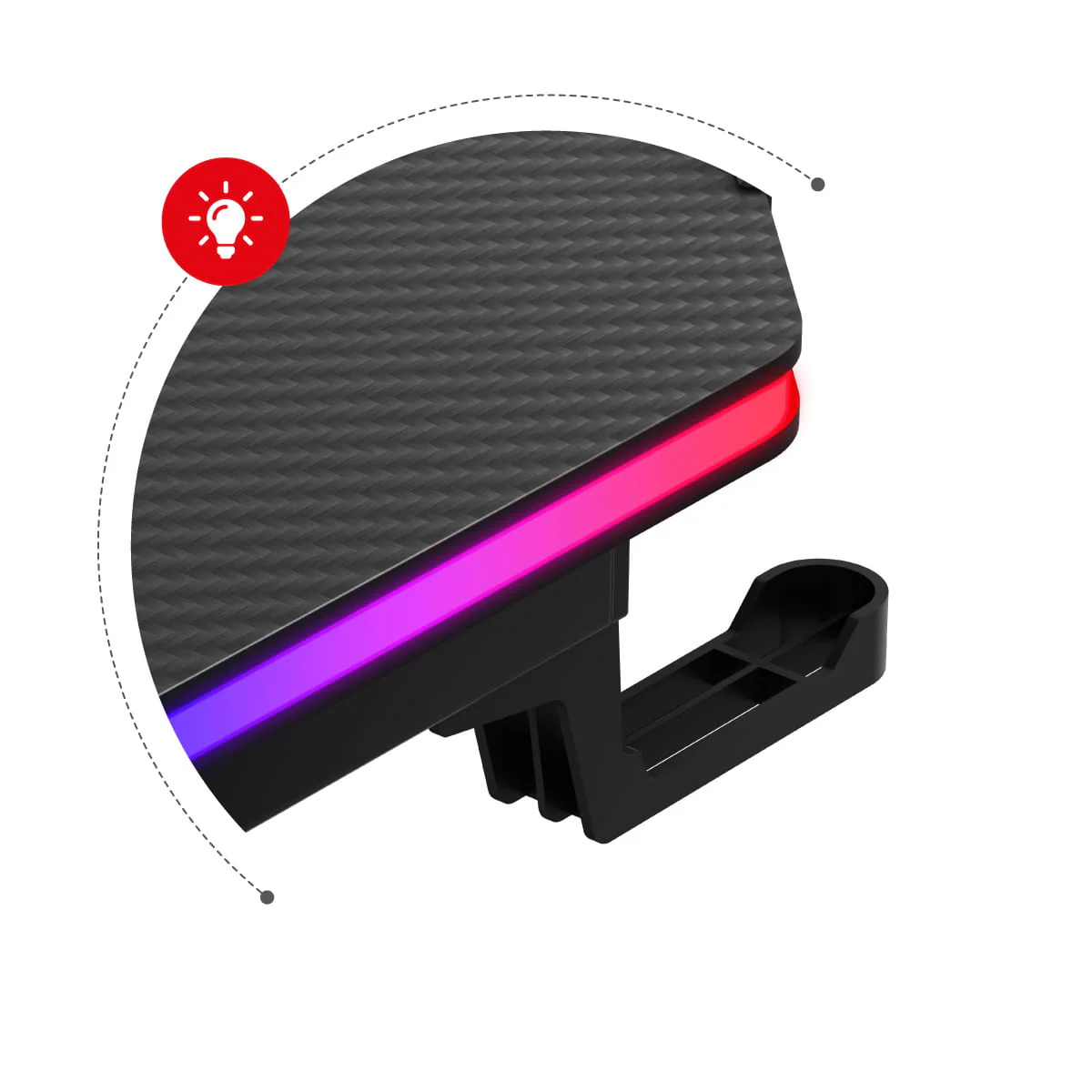 Huzaro Hero 4.8 Gaming-Schreibtisch RGB LED - Image 3