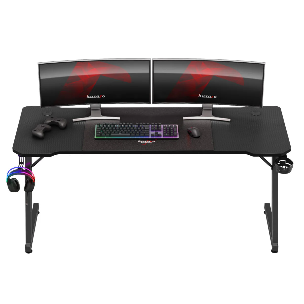 Huzaro Hero 4.8 Schwarzer Gaming-Schreibtisch - Image 10