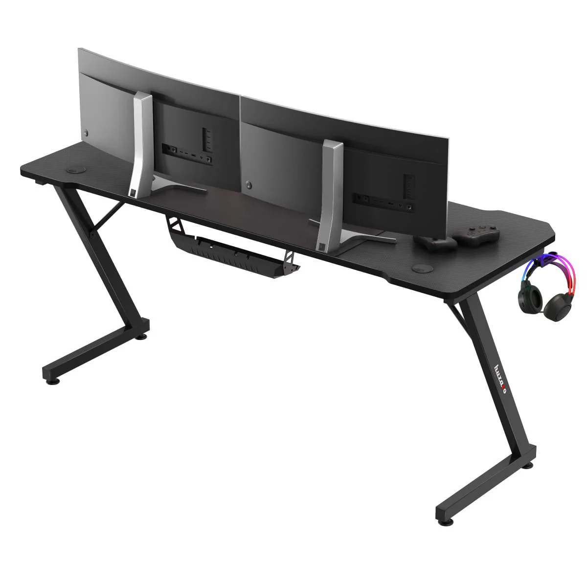 Huzaro Hero 4.8 Schwarzer Gaming-Schreibtisch - Image 8
