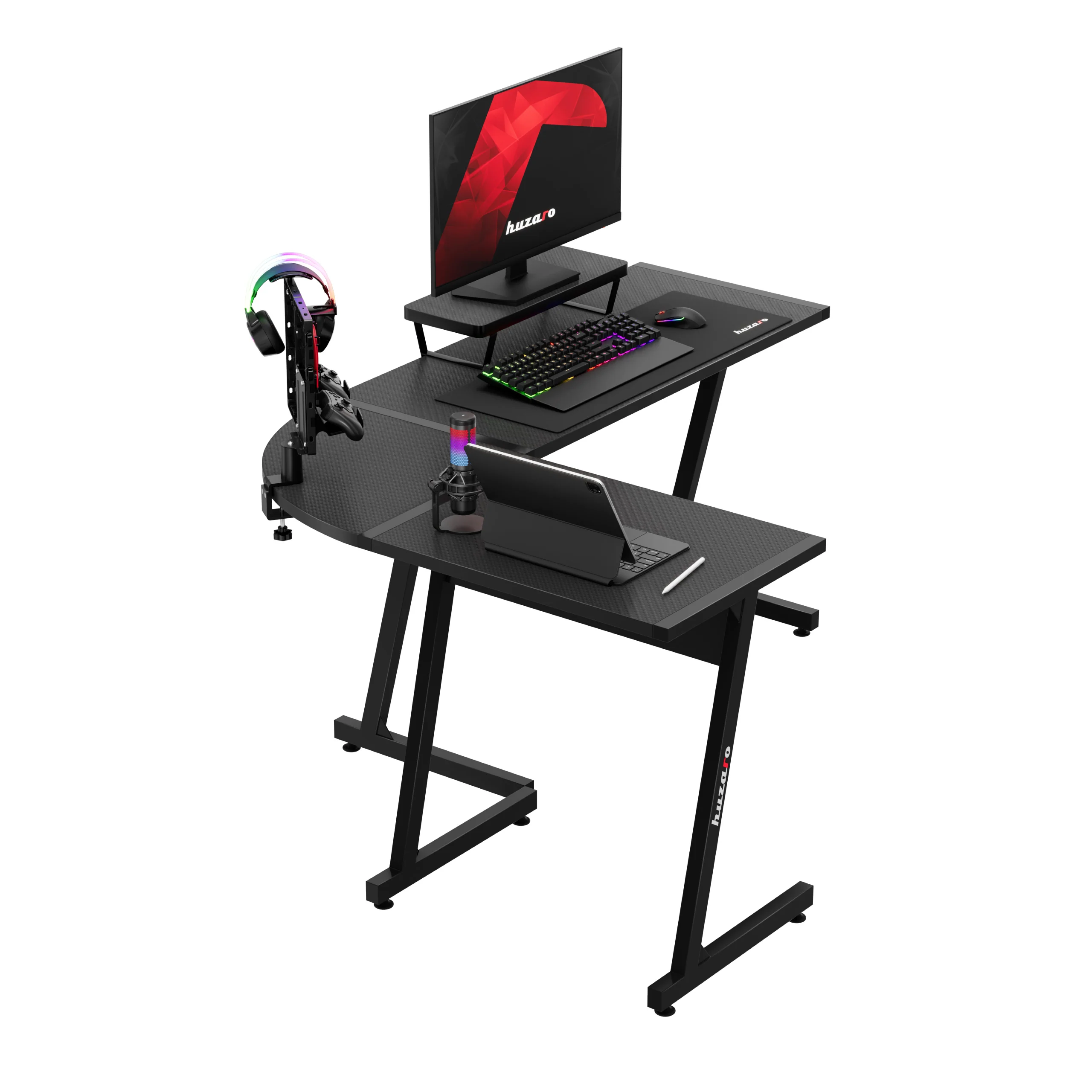 Huzaro Hero 6.0 Eck-Gaming-Schreibtisch schwarz - Image 8