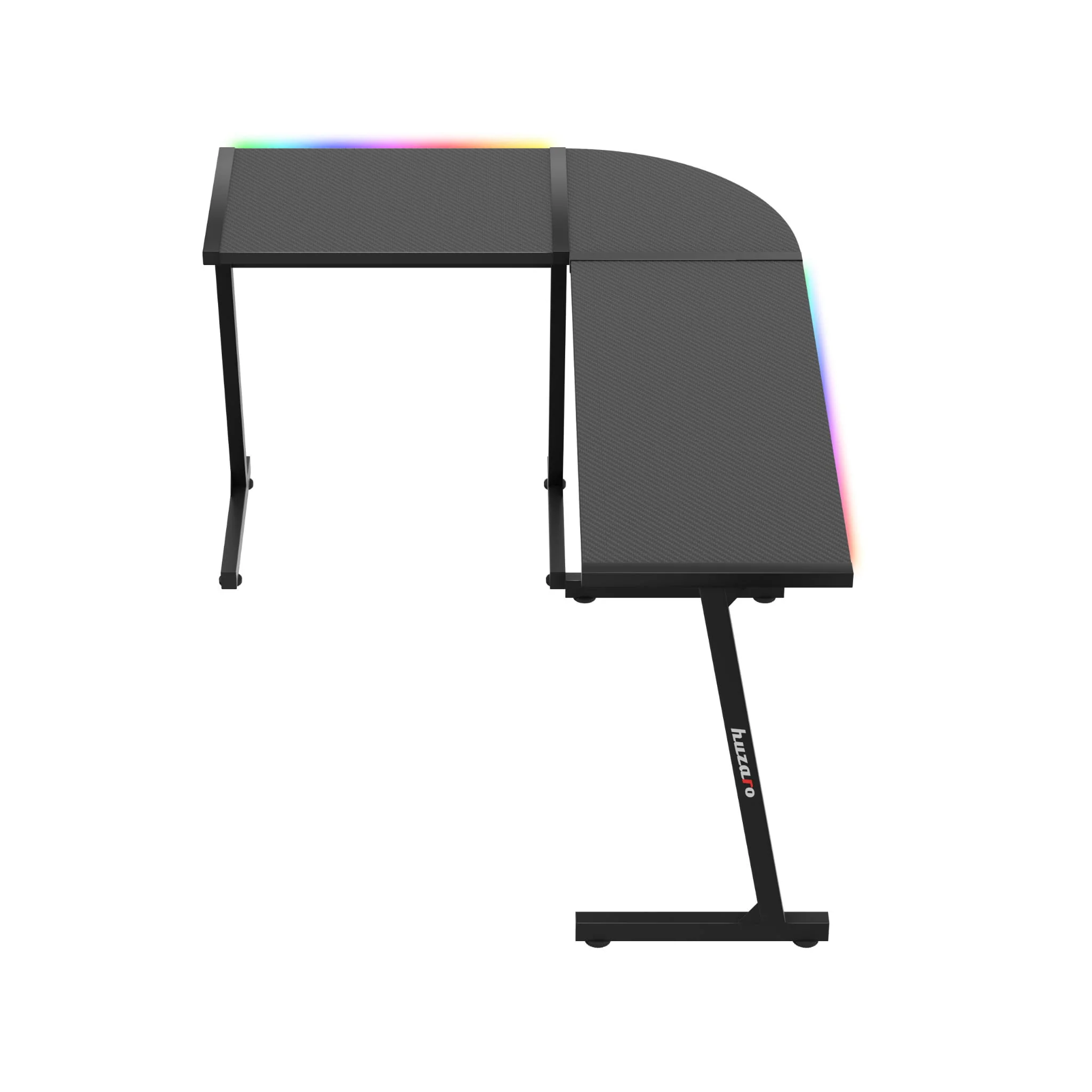 Huzaro Hero 6.0 RGB schwarz Eck-Gaming-Tisch - Image 12