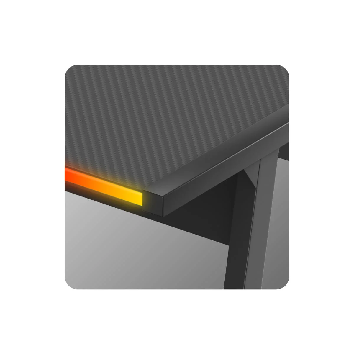 Huzaro Hero 6.0 RGB schwarz Eck-Gaming-Tisch - Image 15