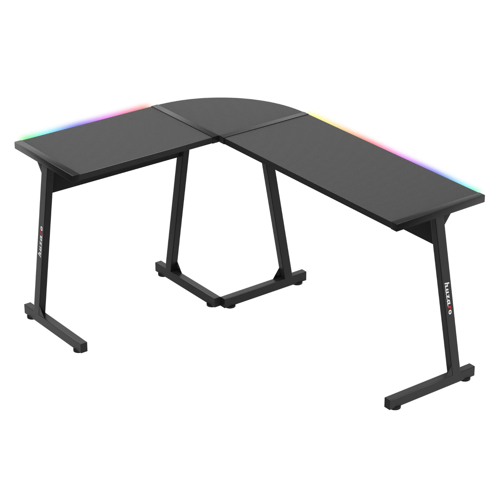 Huzaro Hero 6.0 RGB schwarz Eck-Gaming-Tisch - Image 8