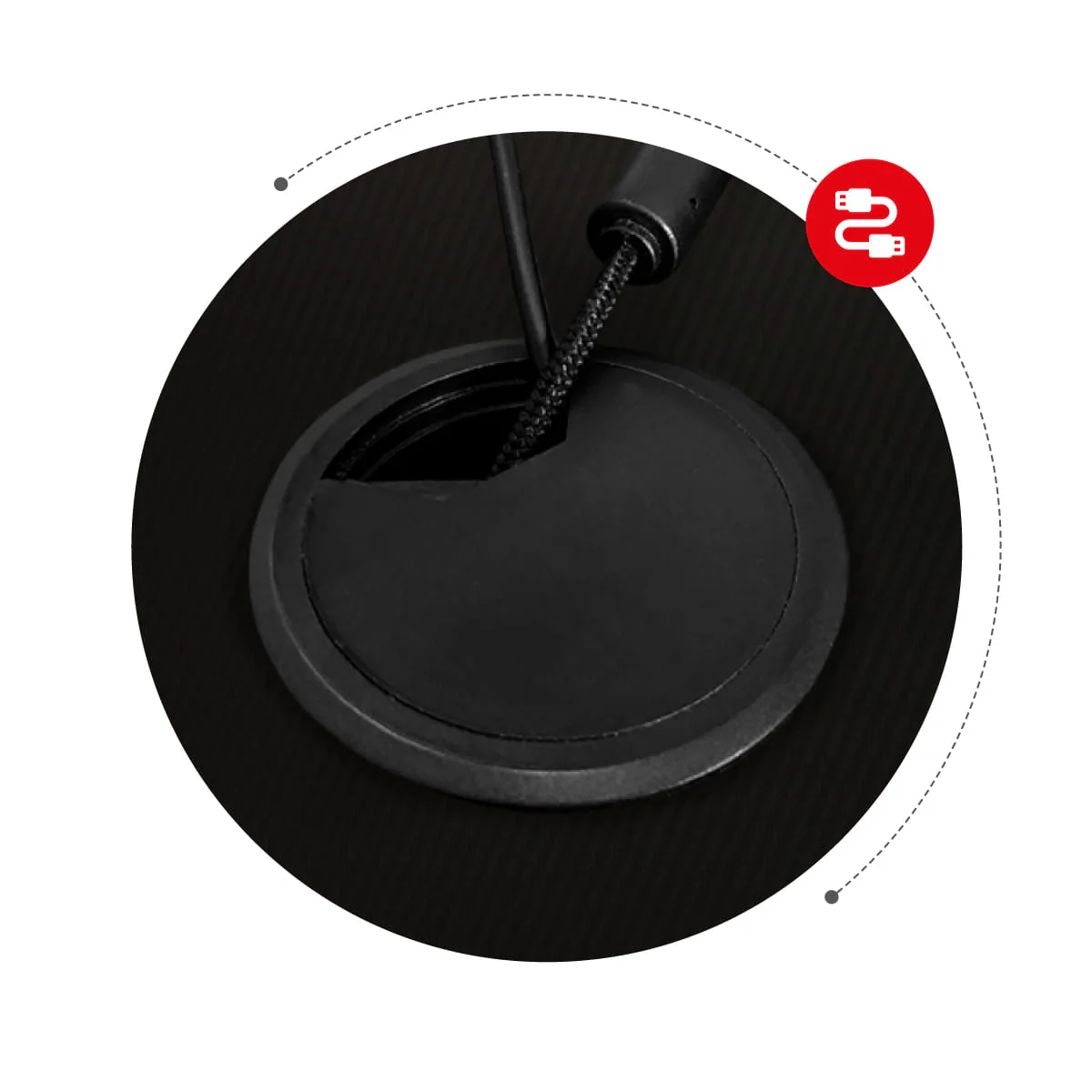 Huzaro Hero 7.0 Eck-Gaming-Schreibtisch schwarz - Image 6