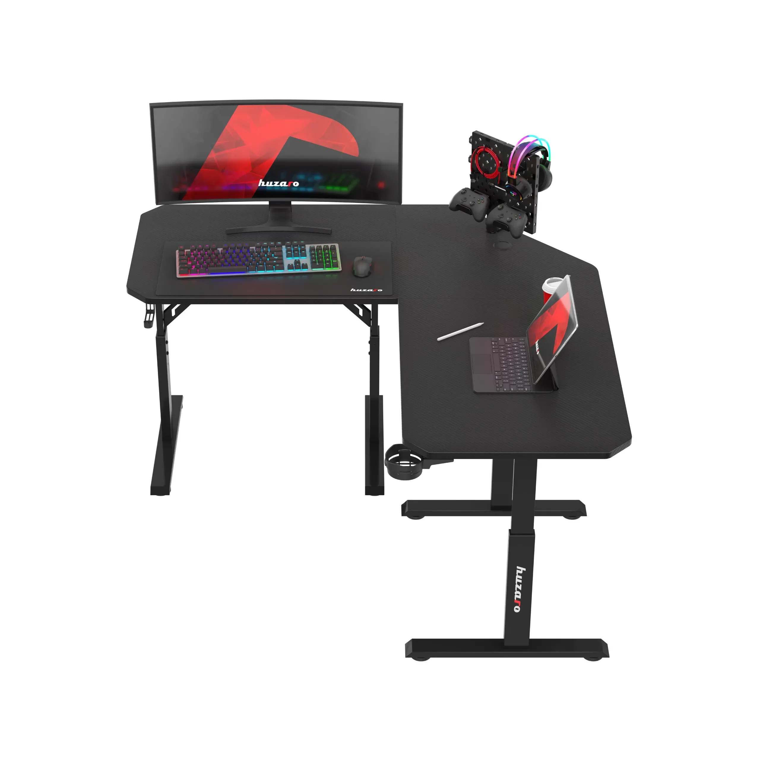 Huzaro Hero 7.3 Elektrischer Eckschreibtisch schwarz - Image 10