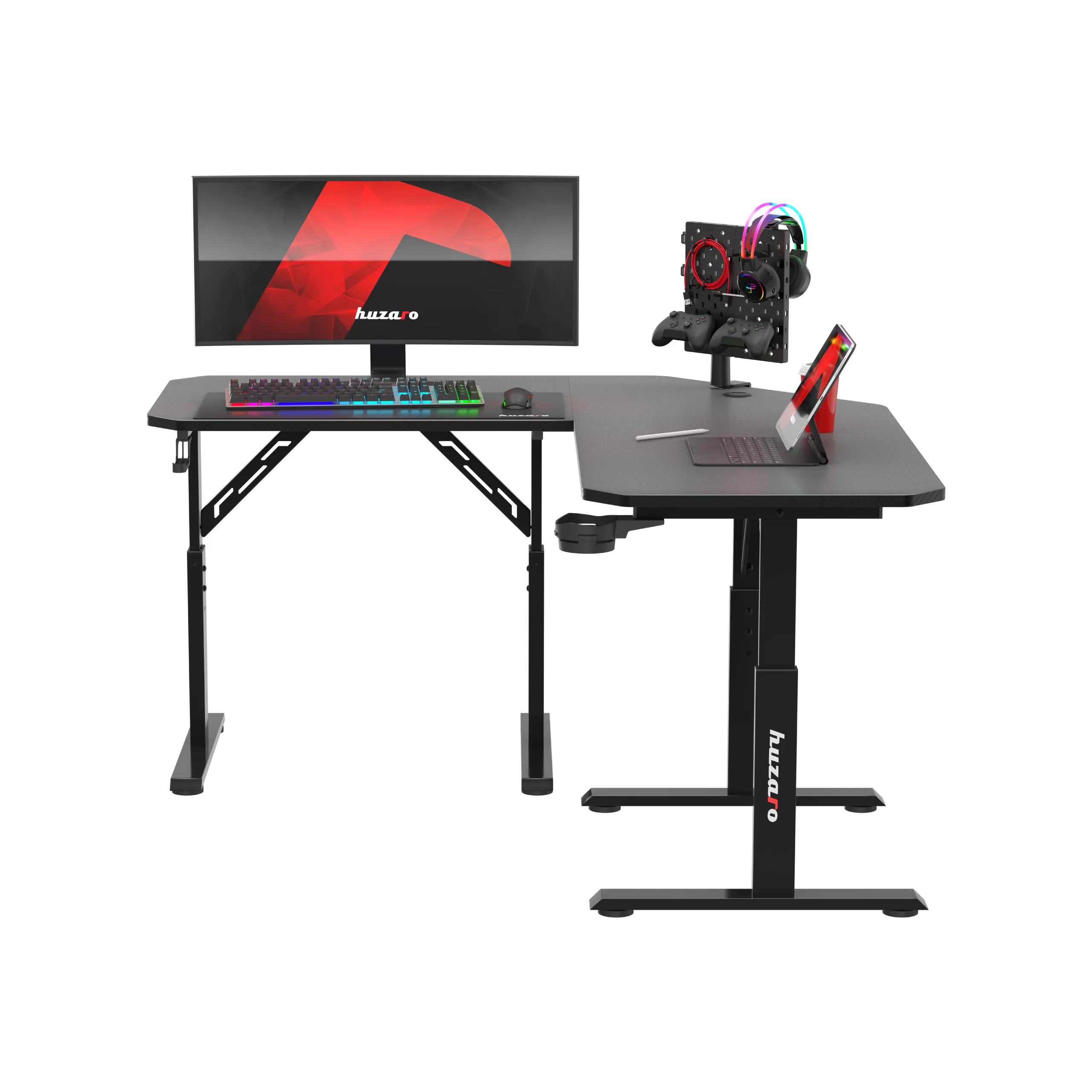 Huzaro Hero 7.3 Elektrischer Eckschreibtisch schwarz - Image 12