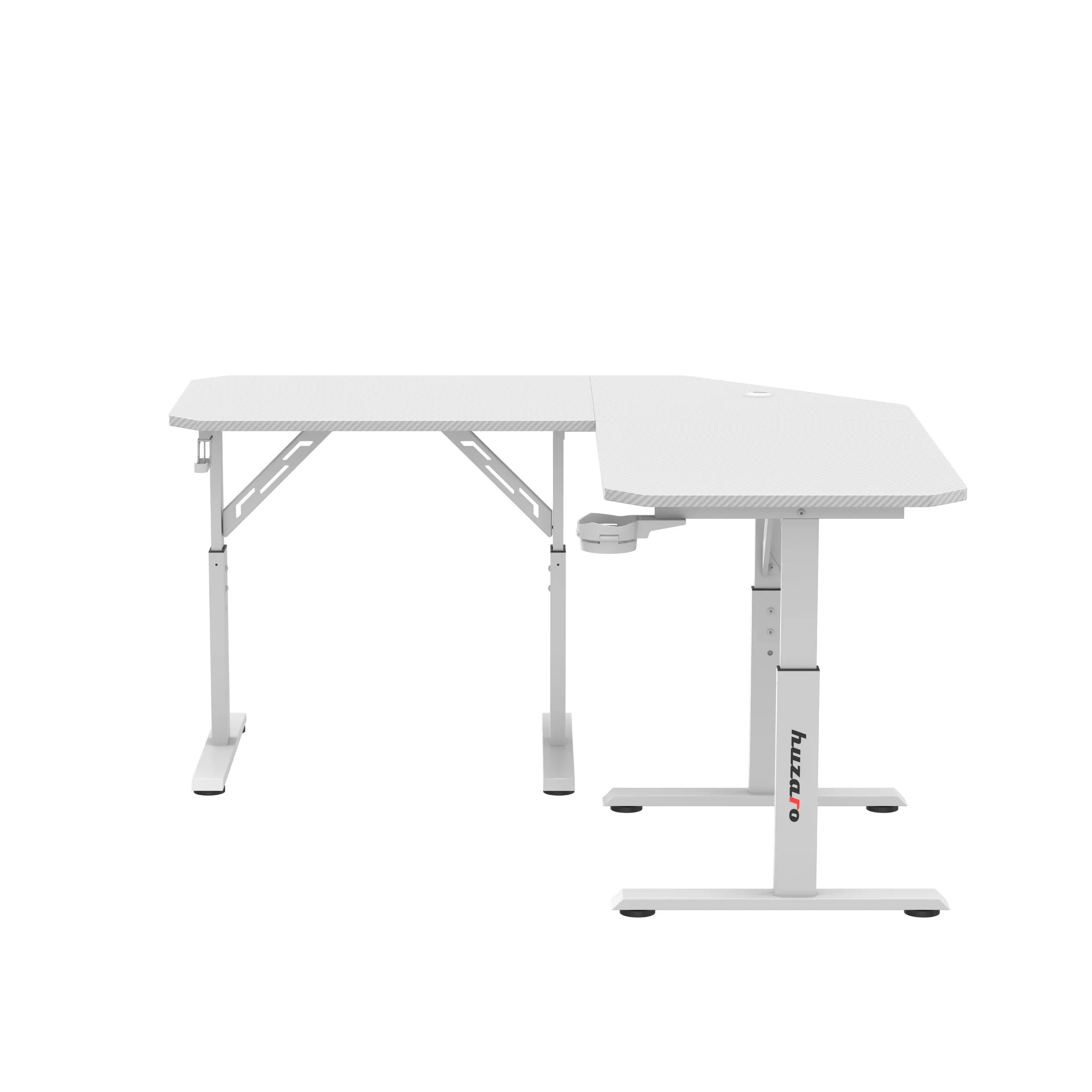 Huzaro Hero 7.3 Elektrischer Eckschreibtisch Weiß - Image 11