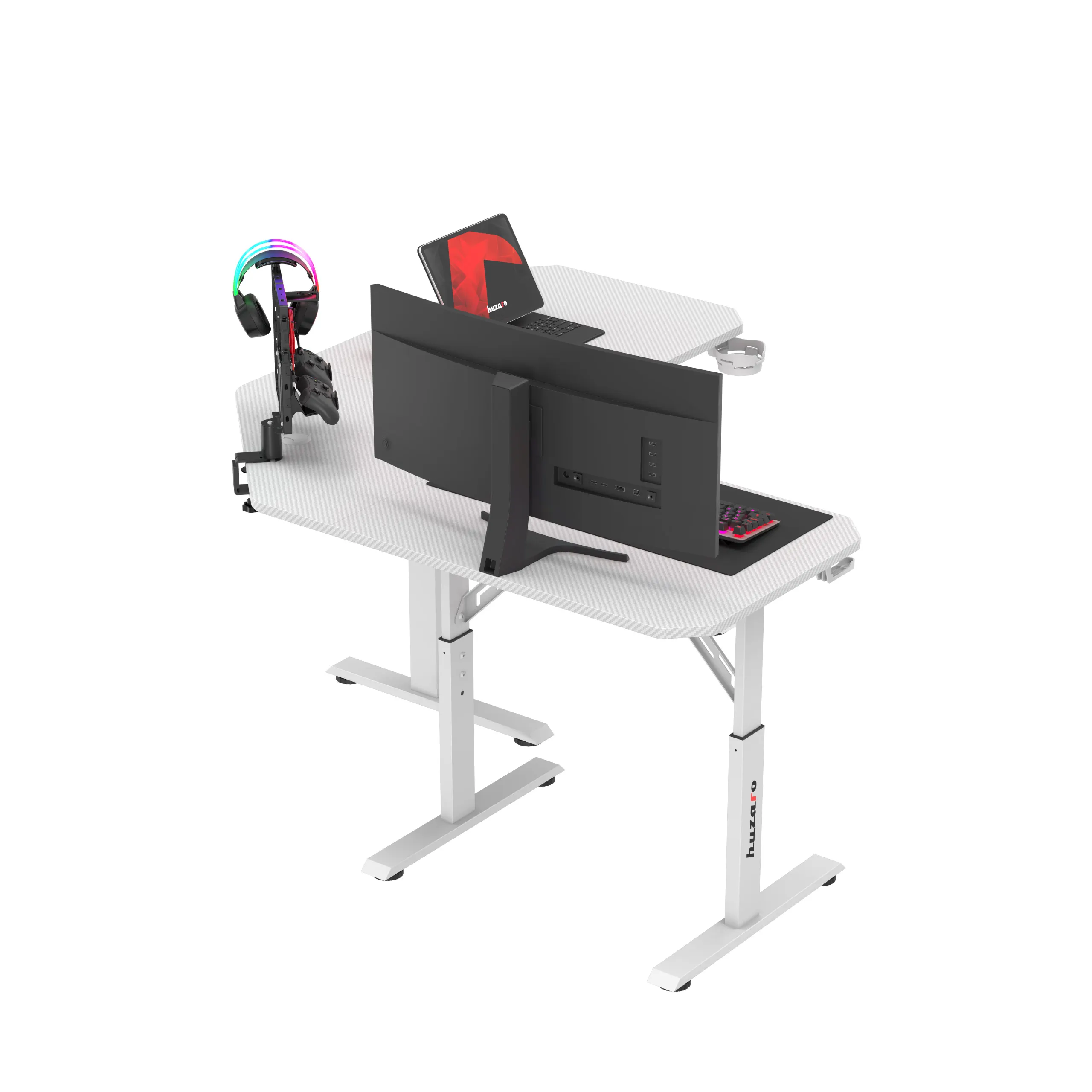 Huzaro Hero 7.3 Elektrischer Eckschreibtisch Weiß - Image 6