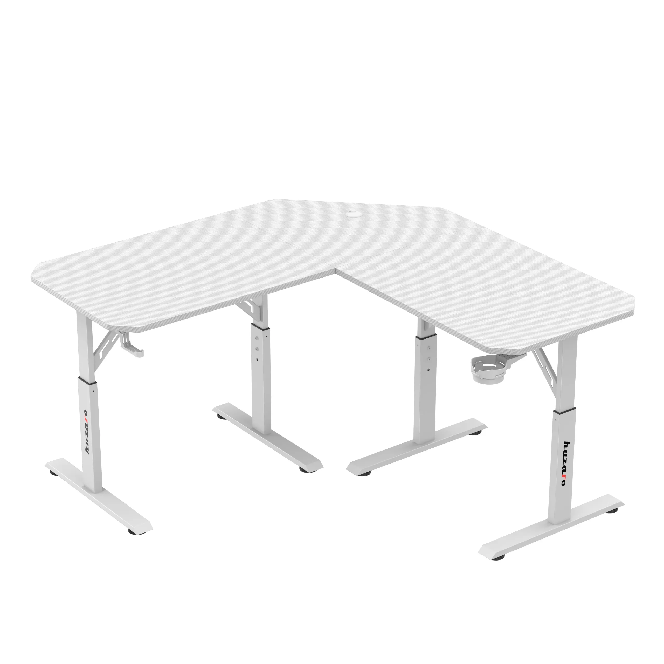 Huzaro Hero 7.3 Elektrischer Eckschreibtisch Weiß - Image 9