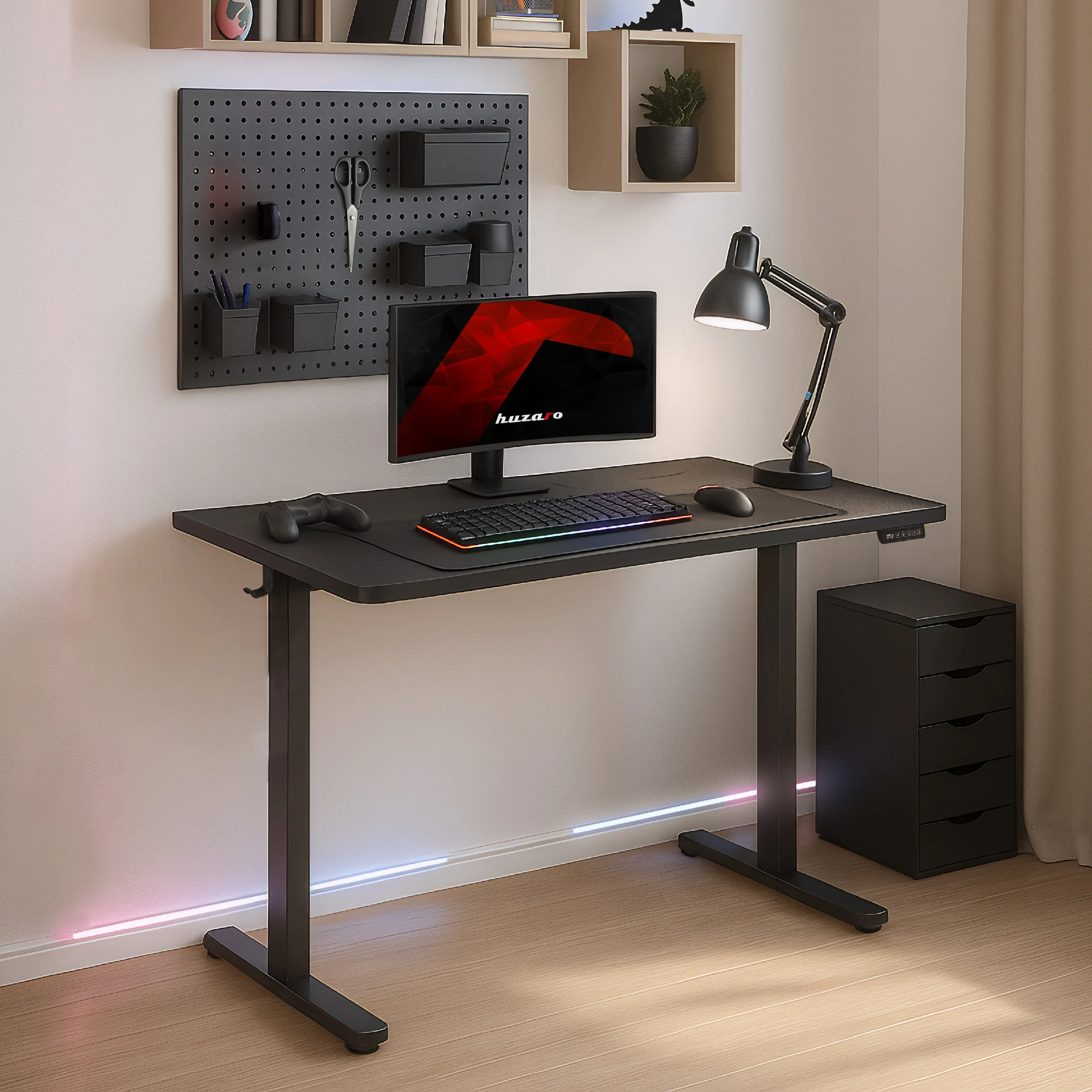 Huzaro Hero 7.9 Schwarzer elektrischer Schreibtisch - Image 4