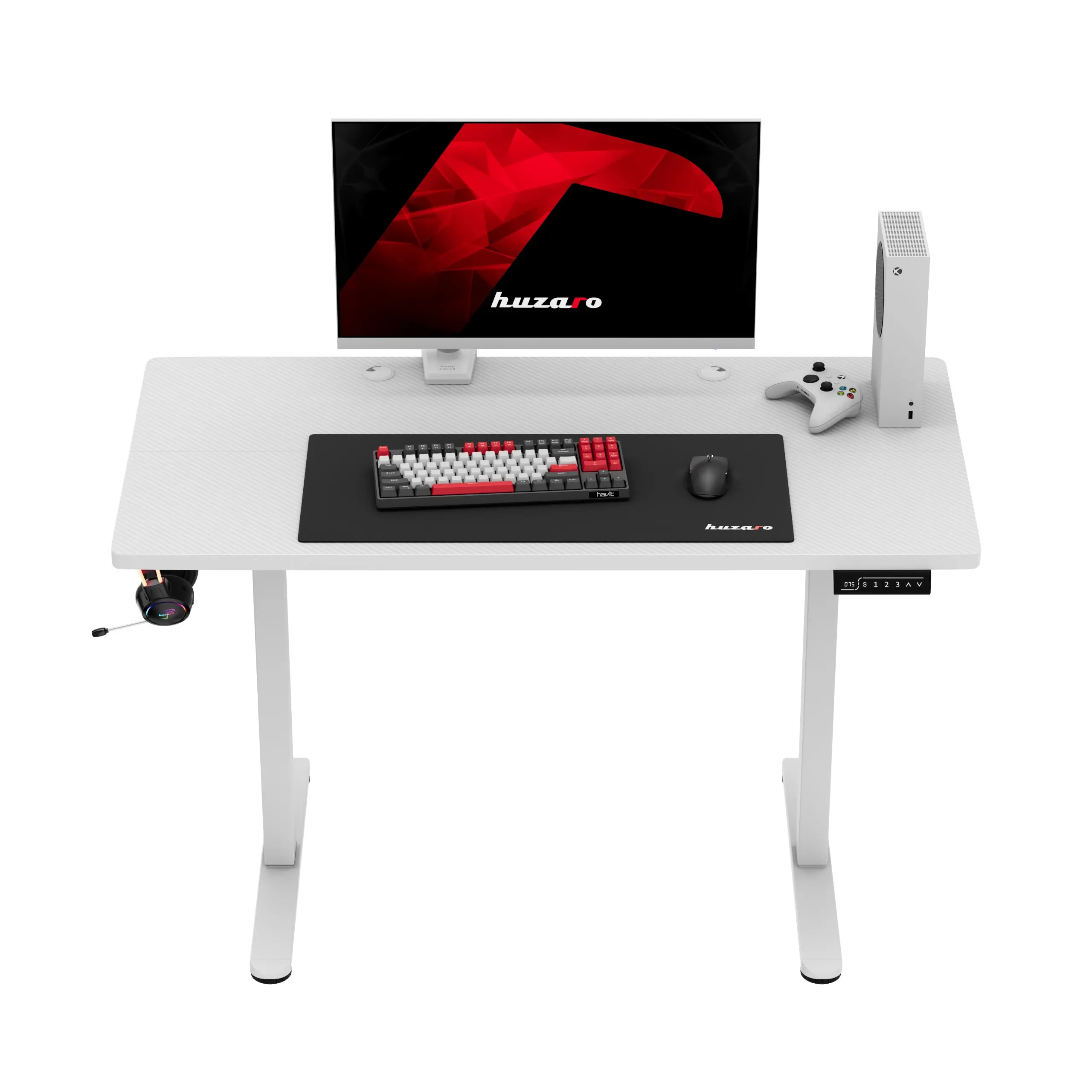 Huzaro Hero 8.1 Höhenverstellbarer Schreibtisch Weiß - Image 17