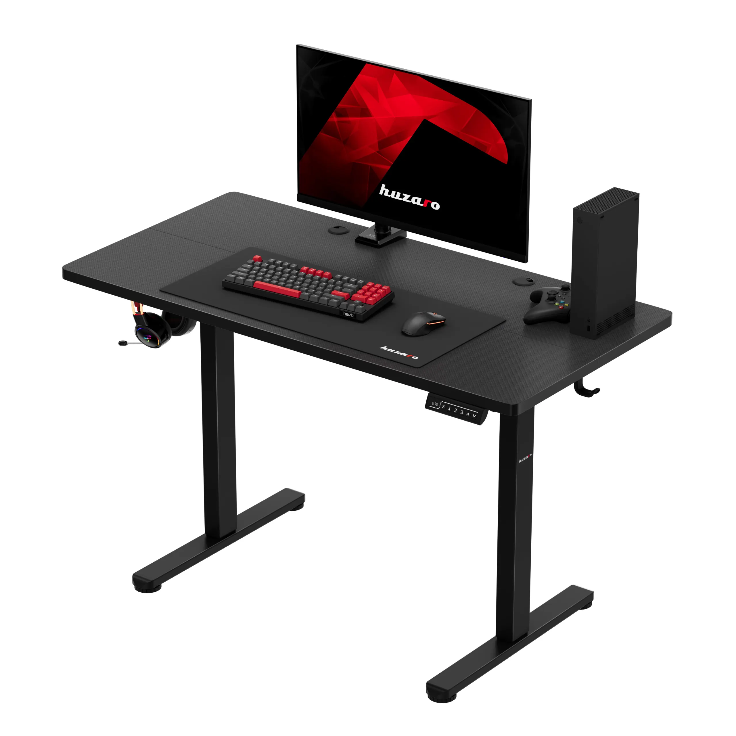 Huzaro Hero 8.1 Höhenverstellbarer Schreibtisch Schwarz - Image 8