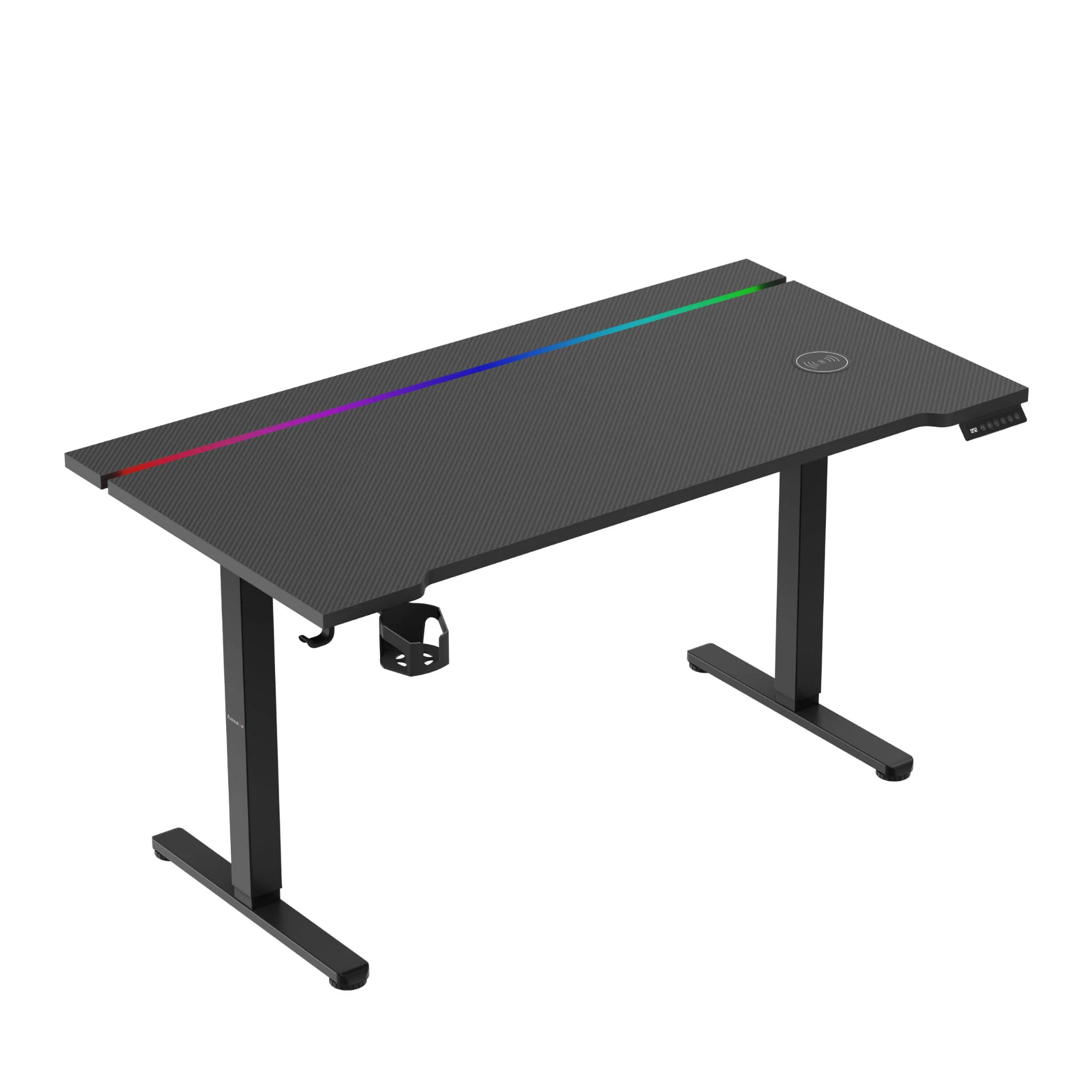 Huzaro Hero 8.7 RGB LED Schwarz elektrischer Schreibtisch - Image 2